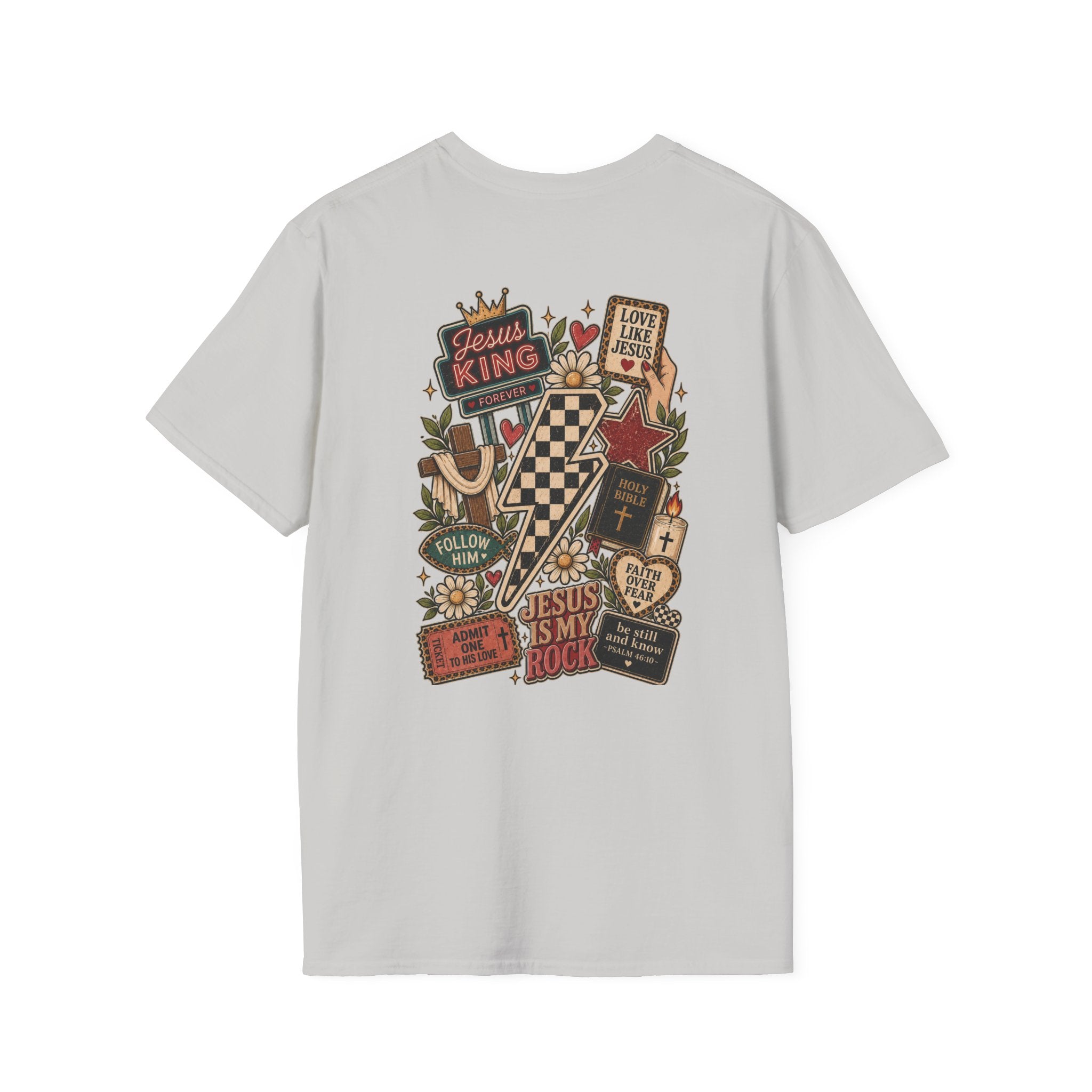 Jesus Is King T-Shirt — Retro Crown Faith Tee