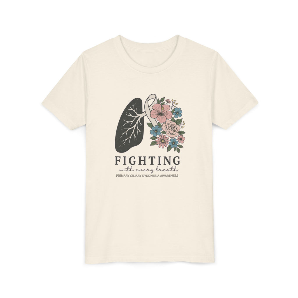 PCD Youth Tee - Fighting with Every Breath