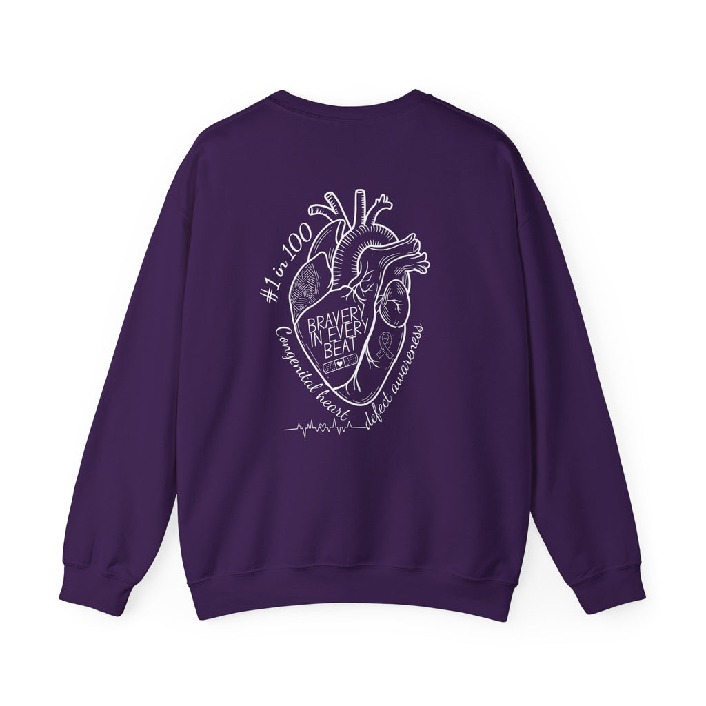 Bravery in Every Beat CHD CREWNECK