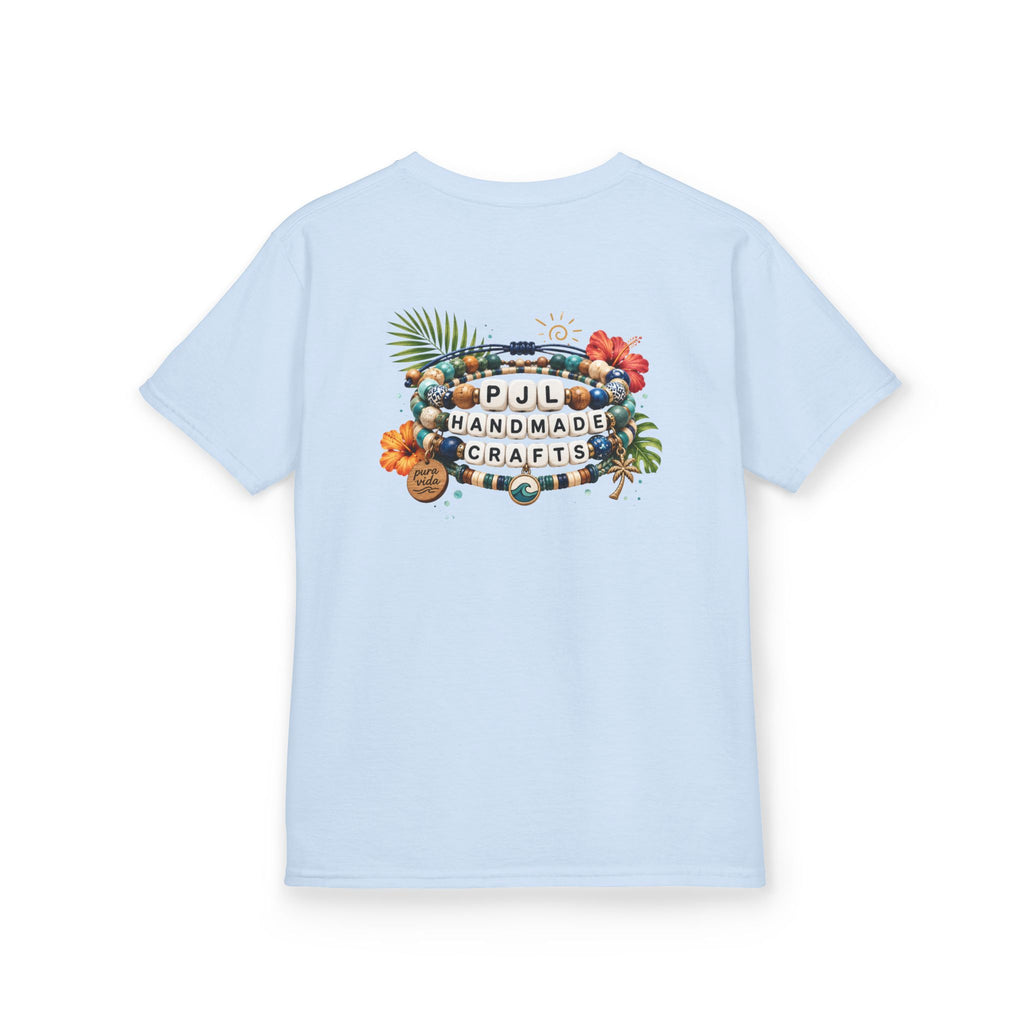 Kids Tee — PJL Handmade Crafts Tropical Floral Logo