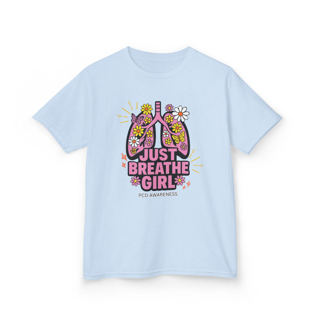 Kids T-Shirt - Just Breathe Girl PCD Design