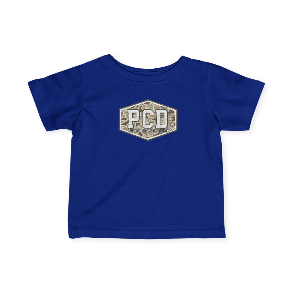 Infant PCD Camo Logo T-Shirt — Primary Ciliary Dyskinesia Awareness Tee