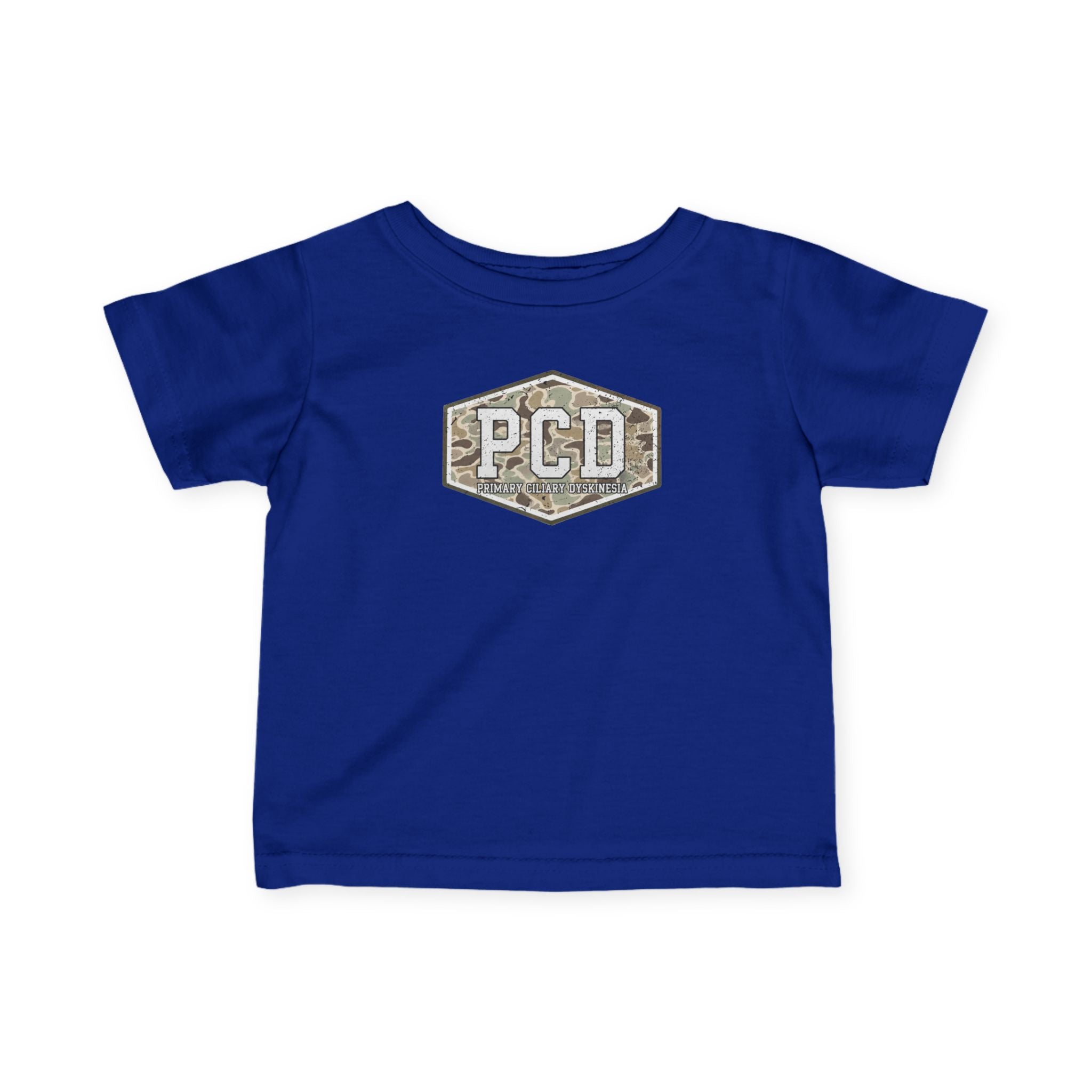 Infant PCD Camo Logo T-Shirt — Primary Ciliary Dyskinesia Awareness Tee
