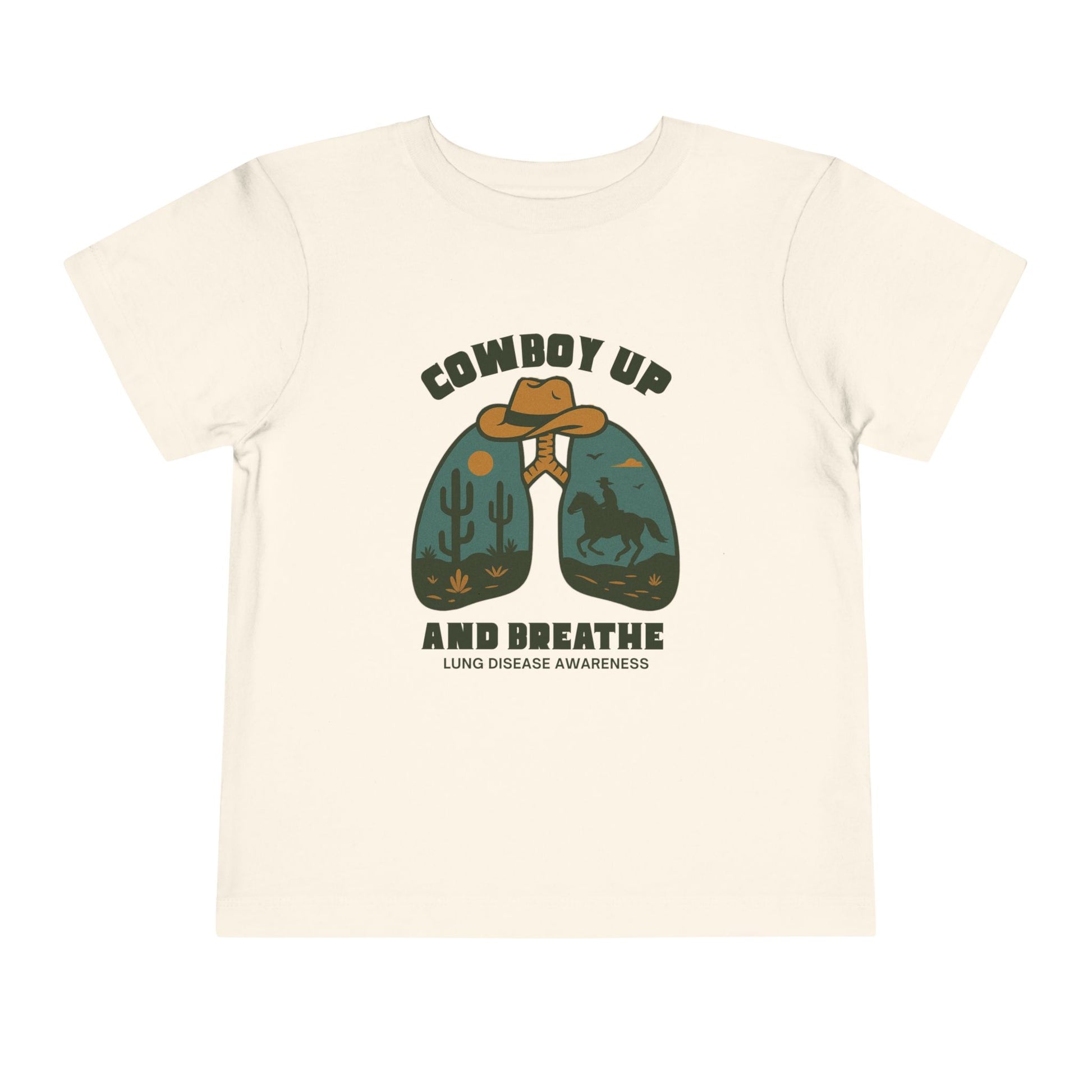 Toddler Tee Cowboy Up & Breathe