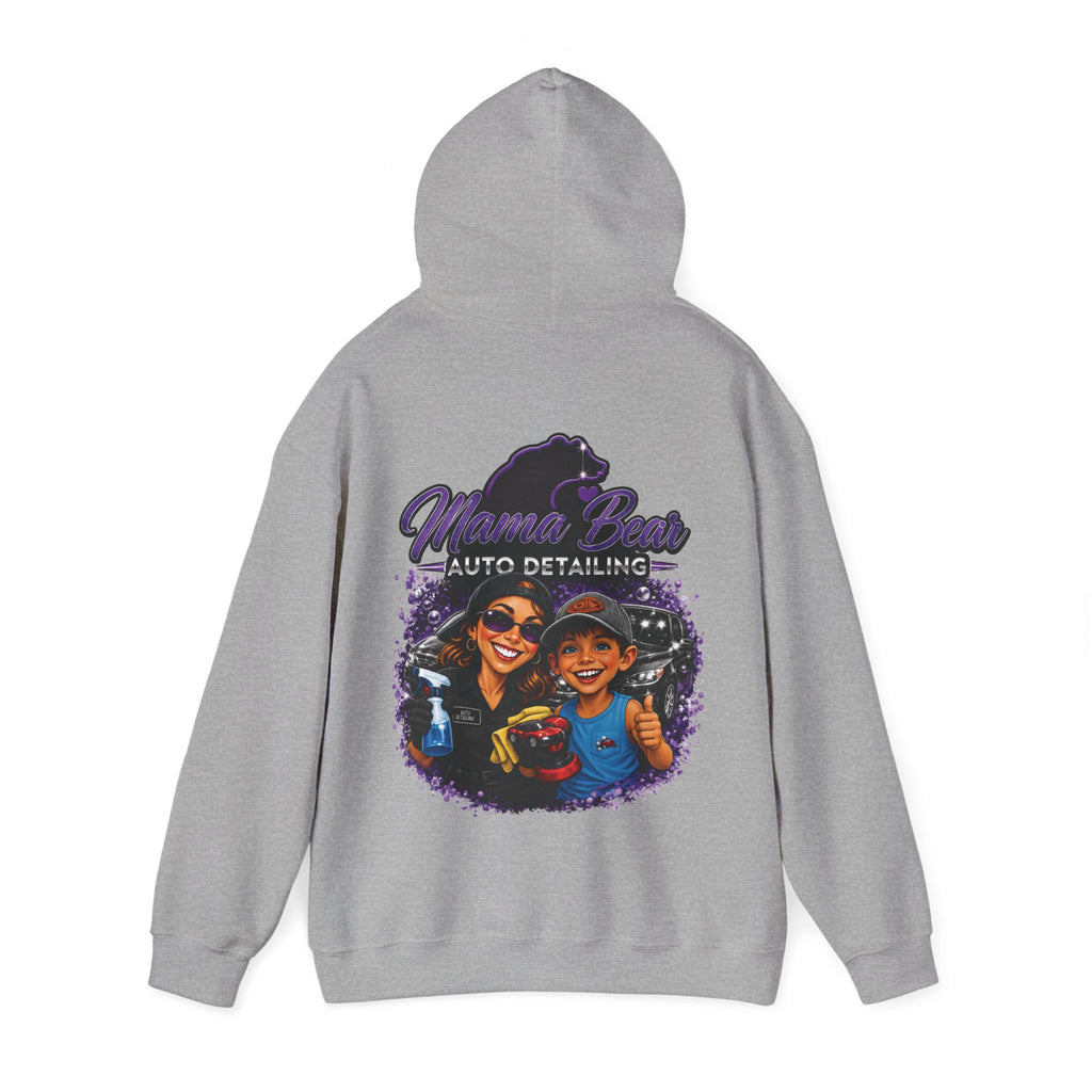 Mama Bear Auto Detailing Hoodie — Women's Car Care Team Pullover
