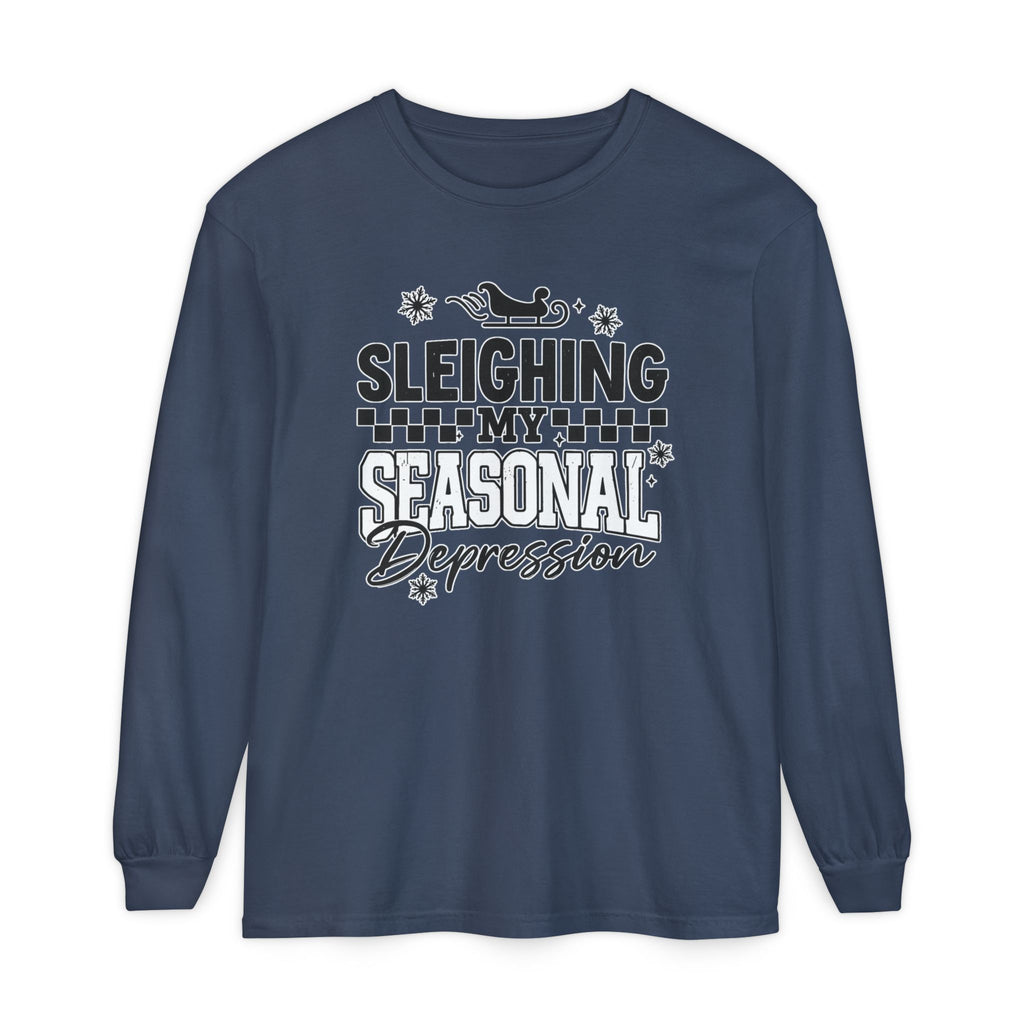 "Sleighing My Seasonal Depression" Holiday Tee