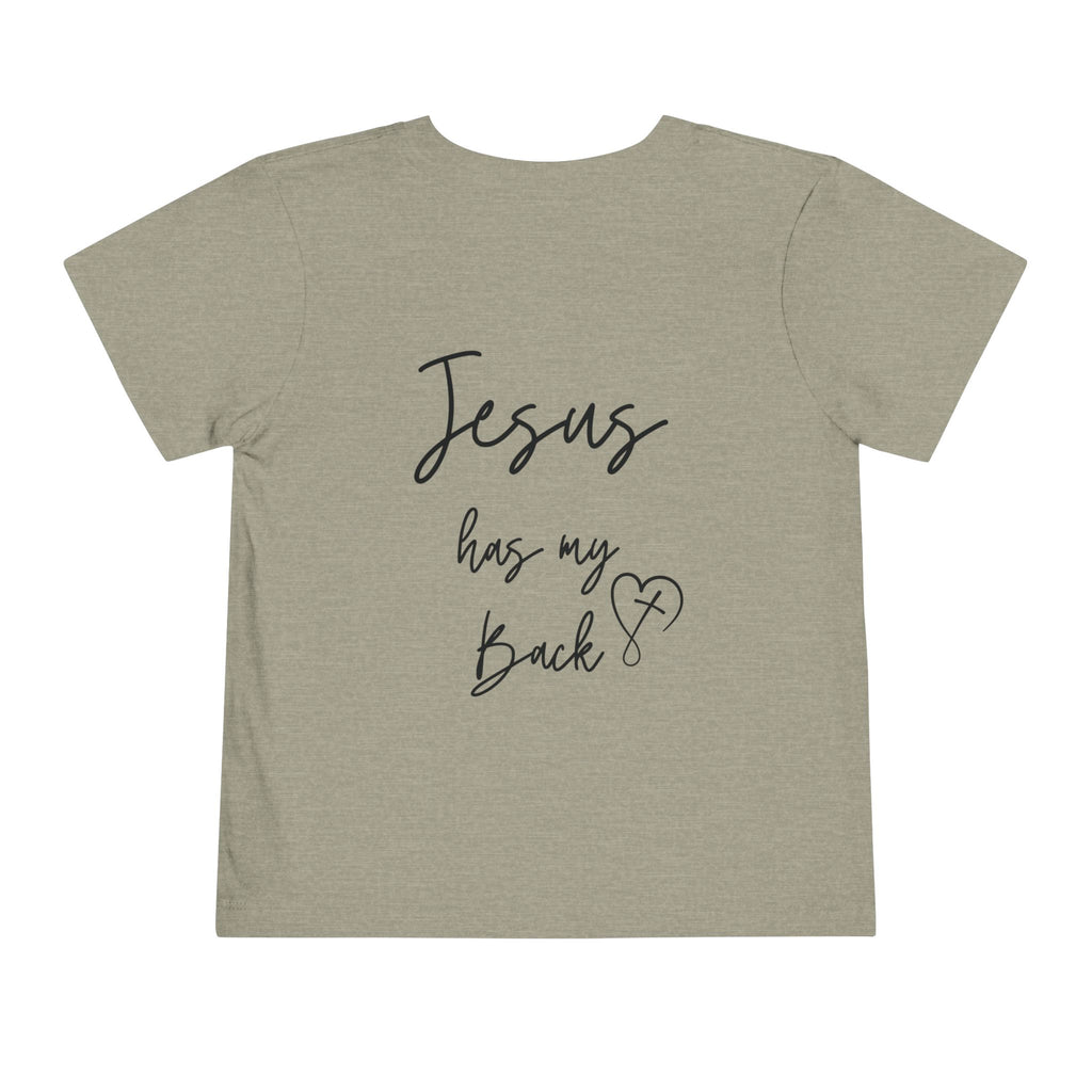 Toddler Short sleeve Jesus has my back