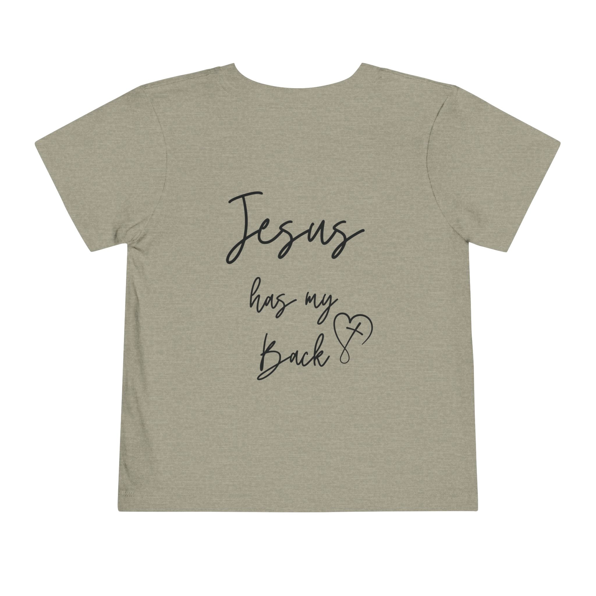 Toddler Short sleeve Jesus has my back