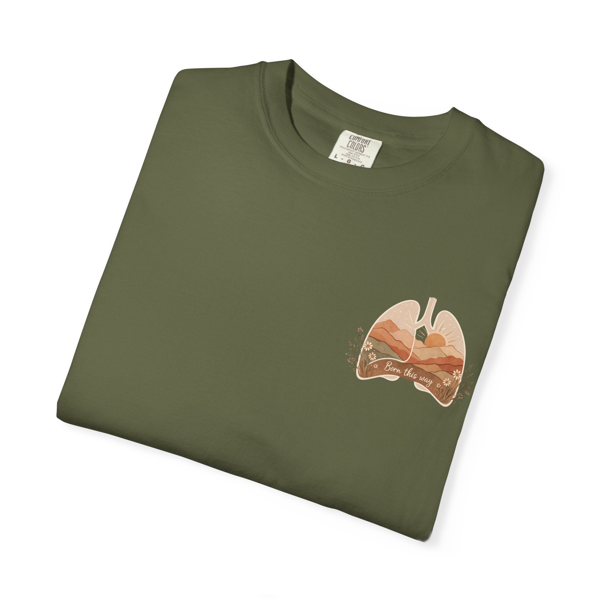 Born This Way Lungs Graphic T-Shirt — Cystic Fibrosis Awareness Tee