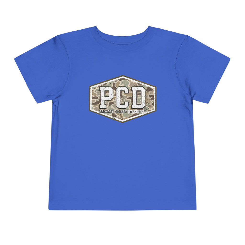 Toddler PCD Camo Logo T-Shirt — Primary Ciliary Dyskinesia Awareness Tee