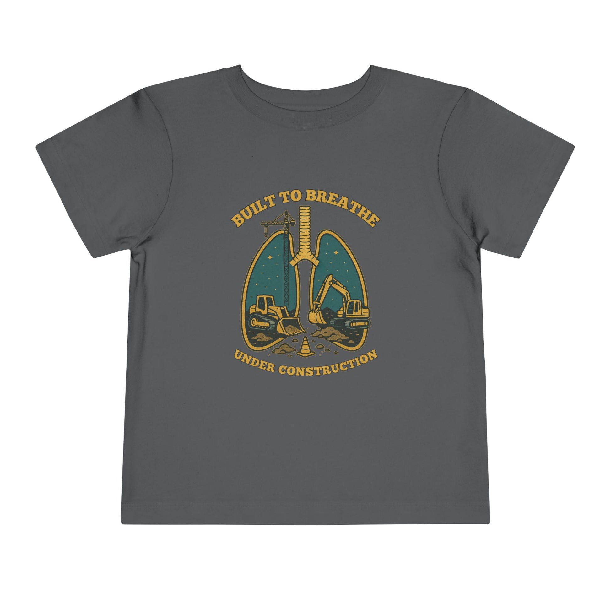 Toddler Tee Under Construction Built to Breathe