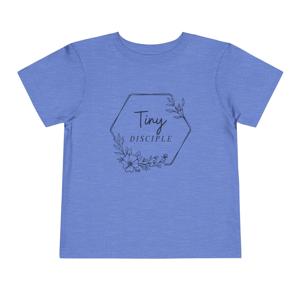 Toddler Tee - "Tiny Disciple" Floral Christian Baby Shirt