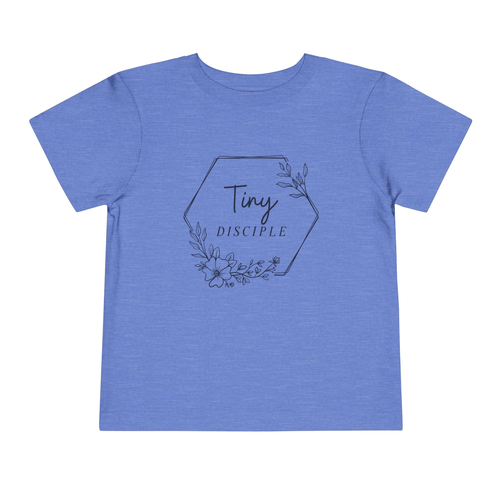 Toddler Tee - "Tiny Disciple" Floral Christian Baby Shirt
