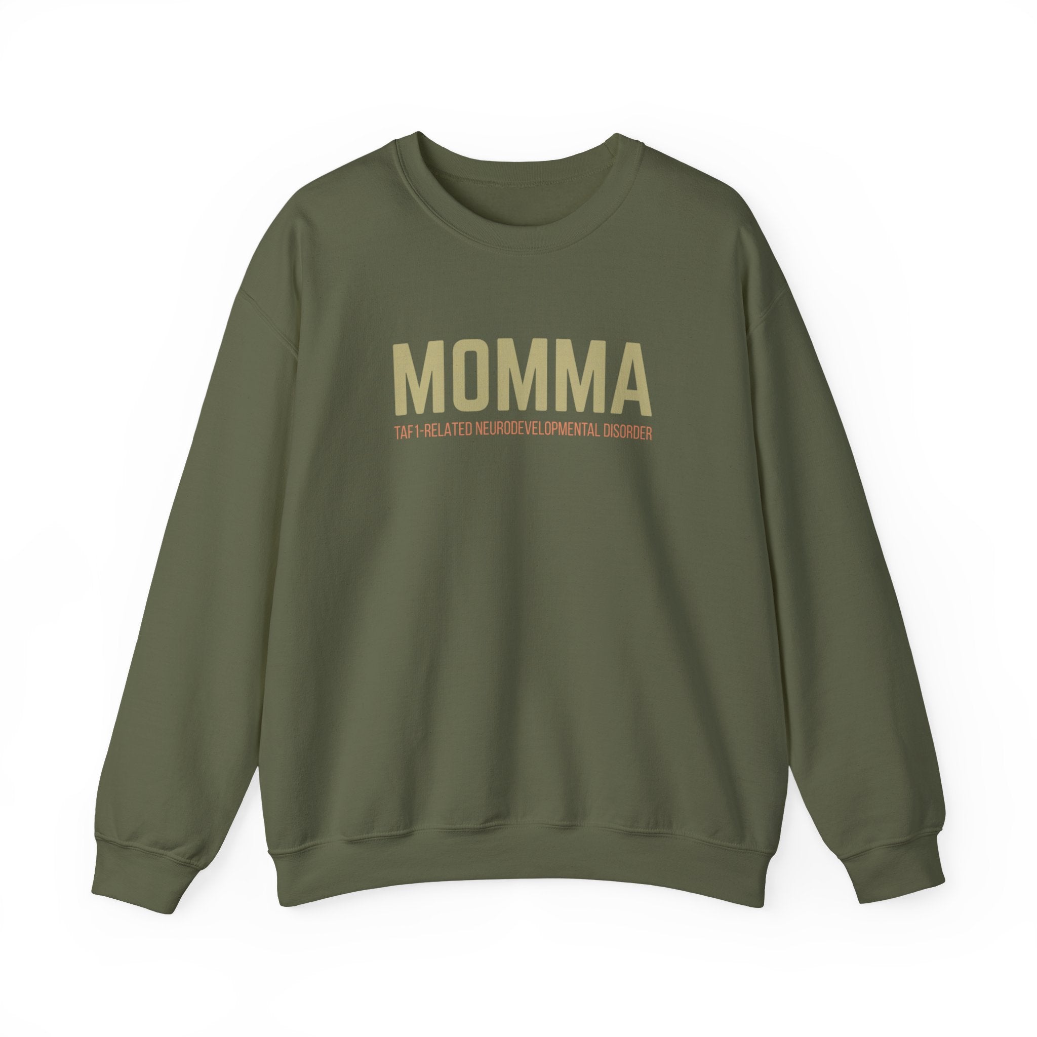 Momma Crewneck Sweatshirt — “We All Thrive” TAF-1 Neuro