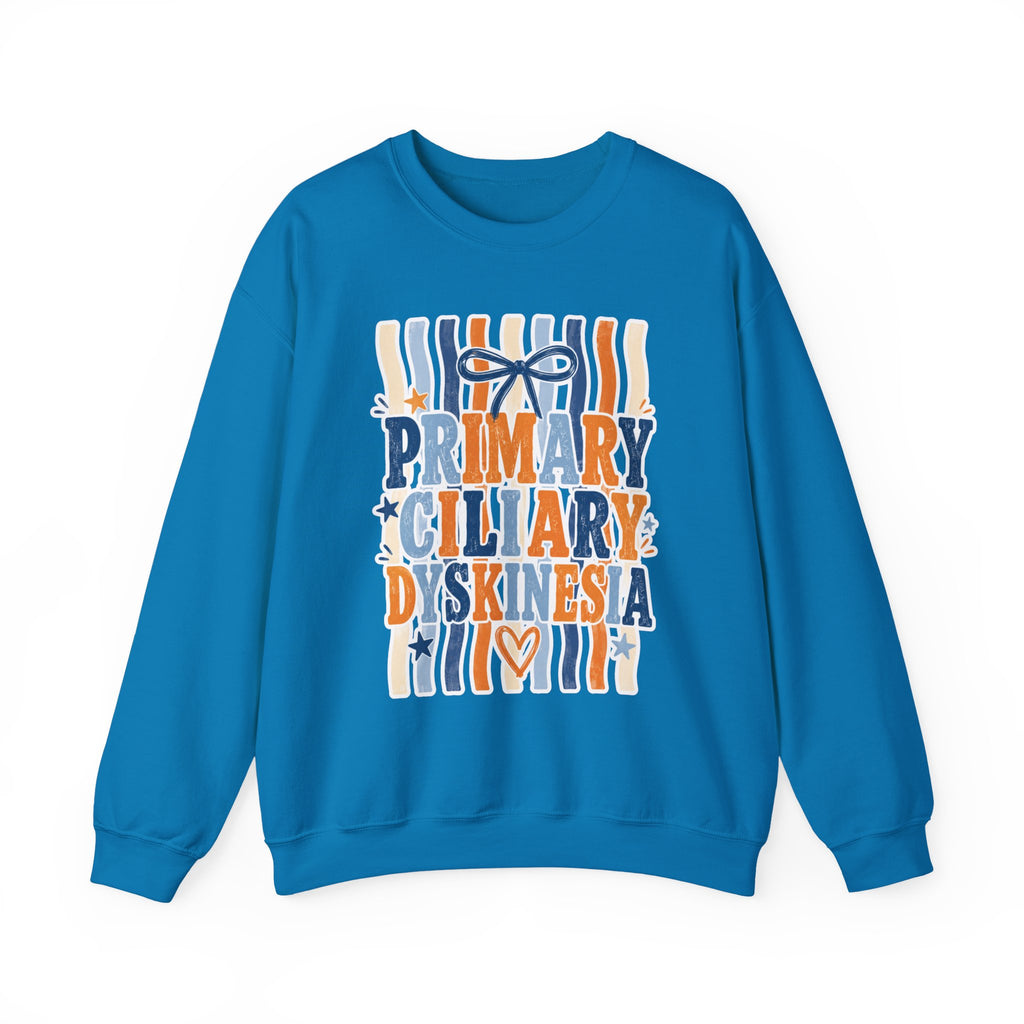 Primary Ciliary Dyskinesia Awareness Crewneck Sweatshirt