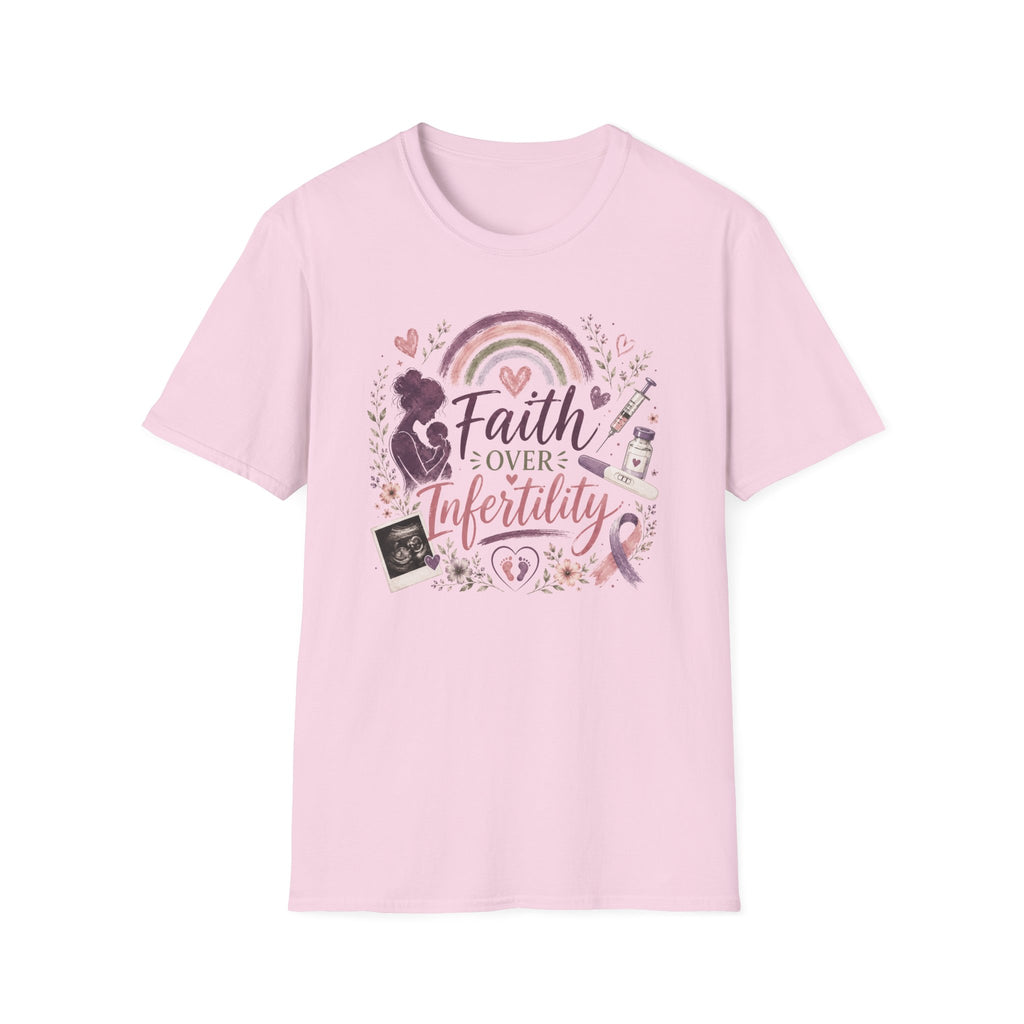 Faith Over Infertility T-Shirt — Inspirational Fertility Support Tee