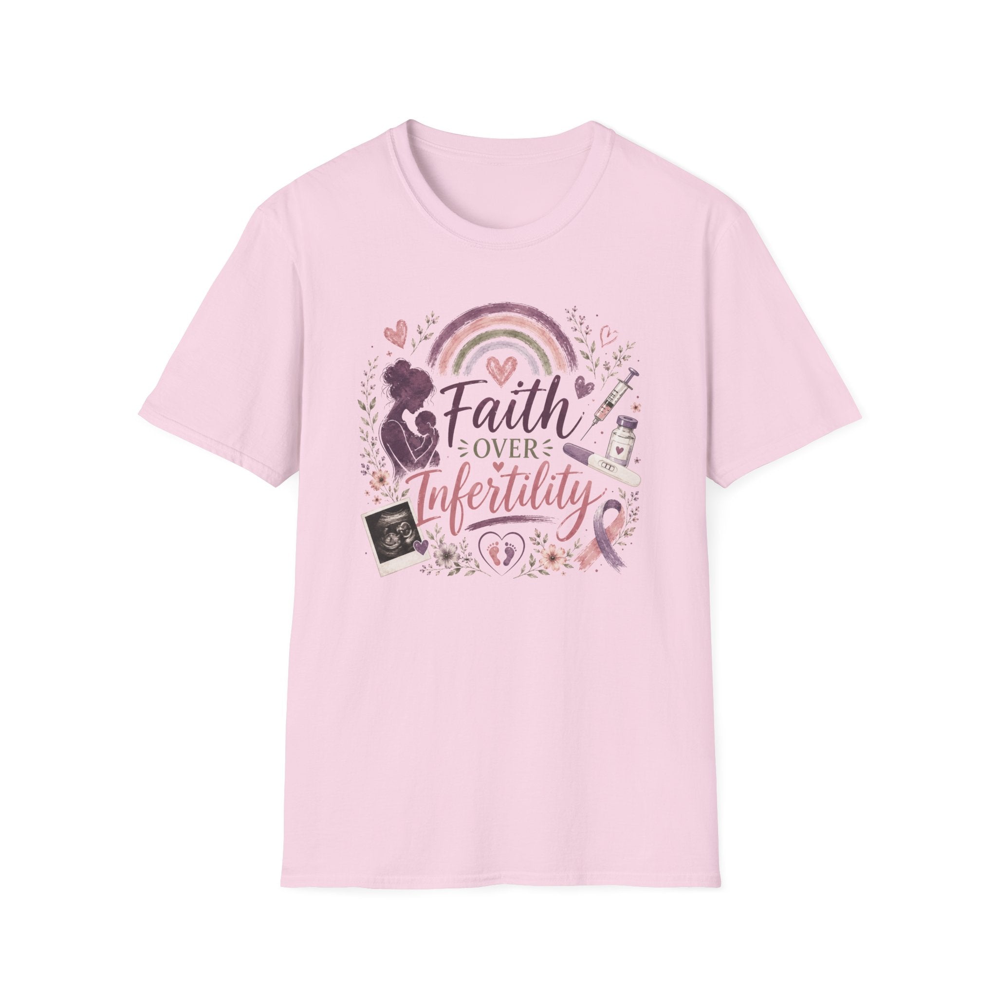 Faith Over Infertility T-Shirt — Inspirational Fertility Support Tee