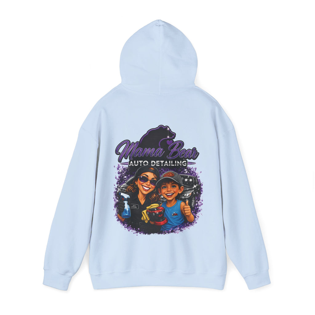 Mama Bear Auto Detailing Hoodie — Women's Car Care Team Pullover