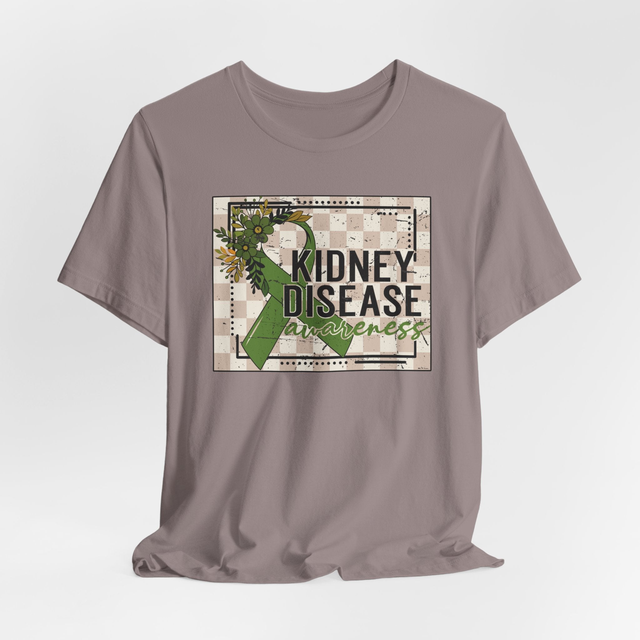 Kidney Disease Awareness Tee — Green Ribbon Support T-Shirt