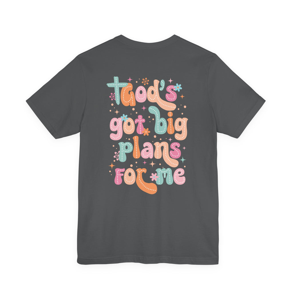 God's Got Big Plans For Me T-Shirt — Christian Mama Cross Tee