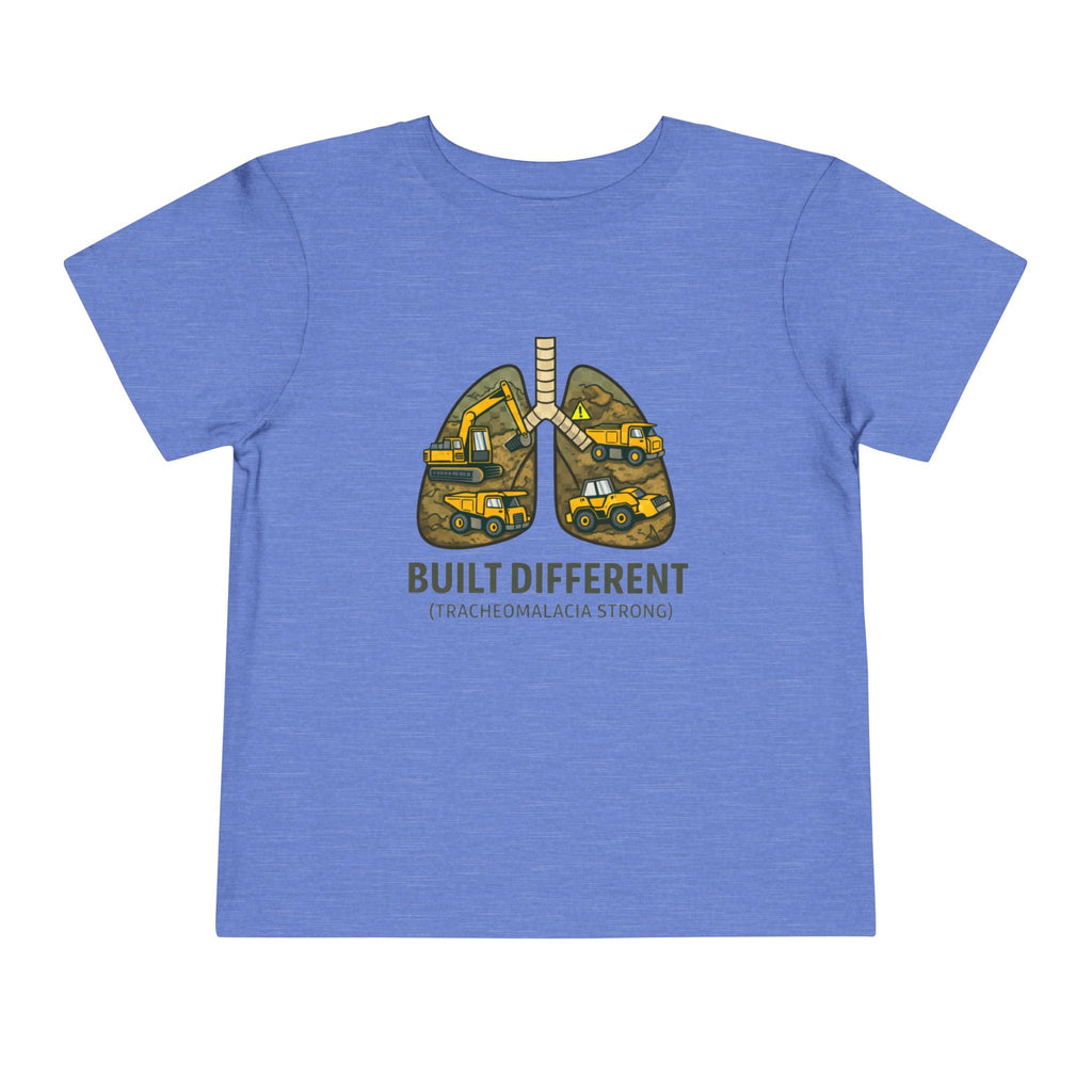 Built Different Toddler Tee — Tracheomalacia