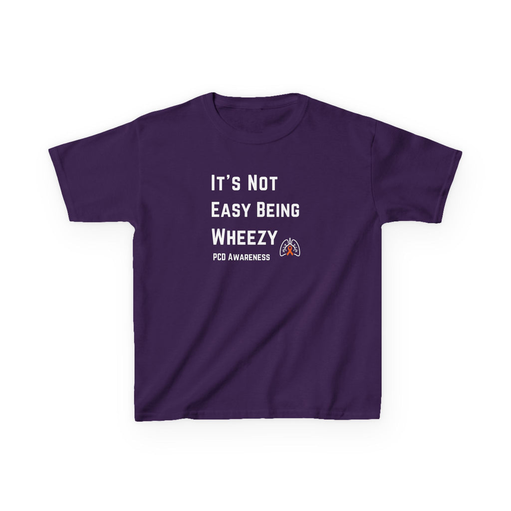 Kids 'Not Easy Being Wheezy' PCD Awareness Tee