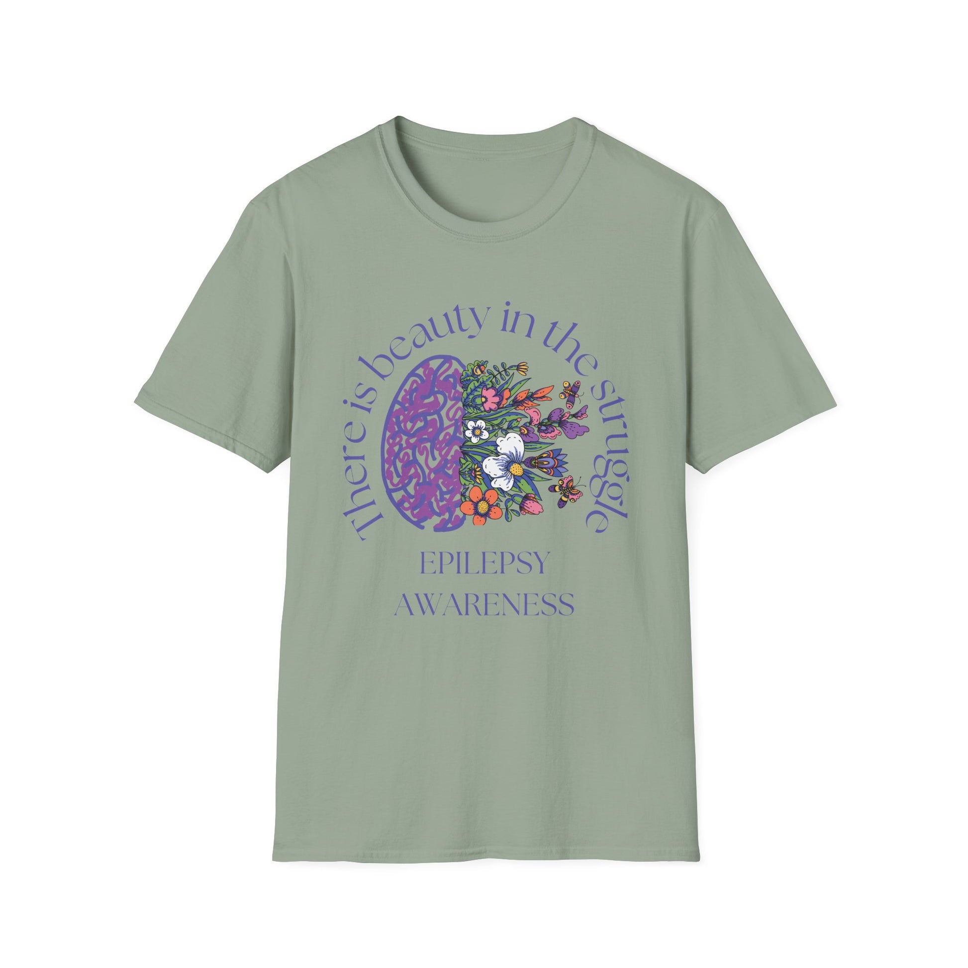 Epilepsy Awareness T-Shirt - Beauty in the Struggle Design