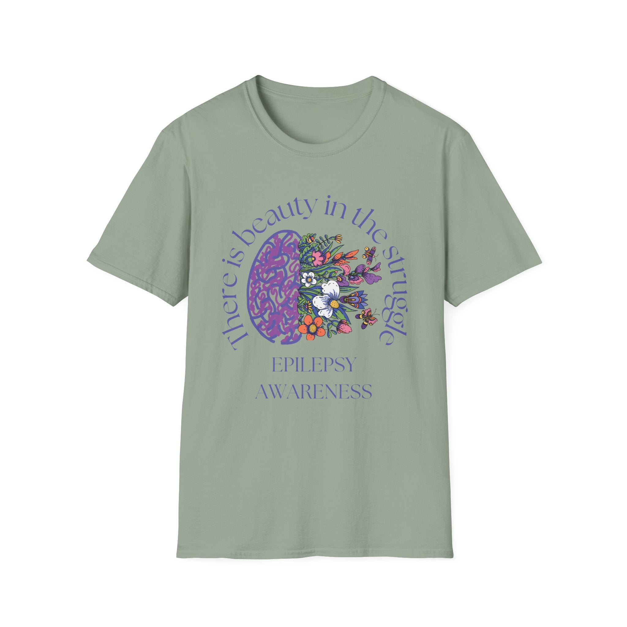 Epilepsy Awareness T-Shirt - Beauty in the Struggle Design