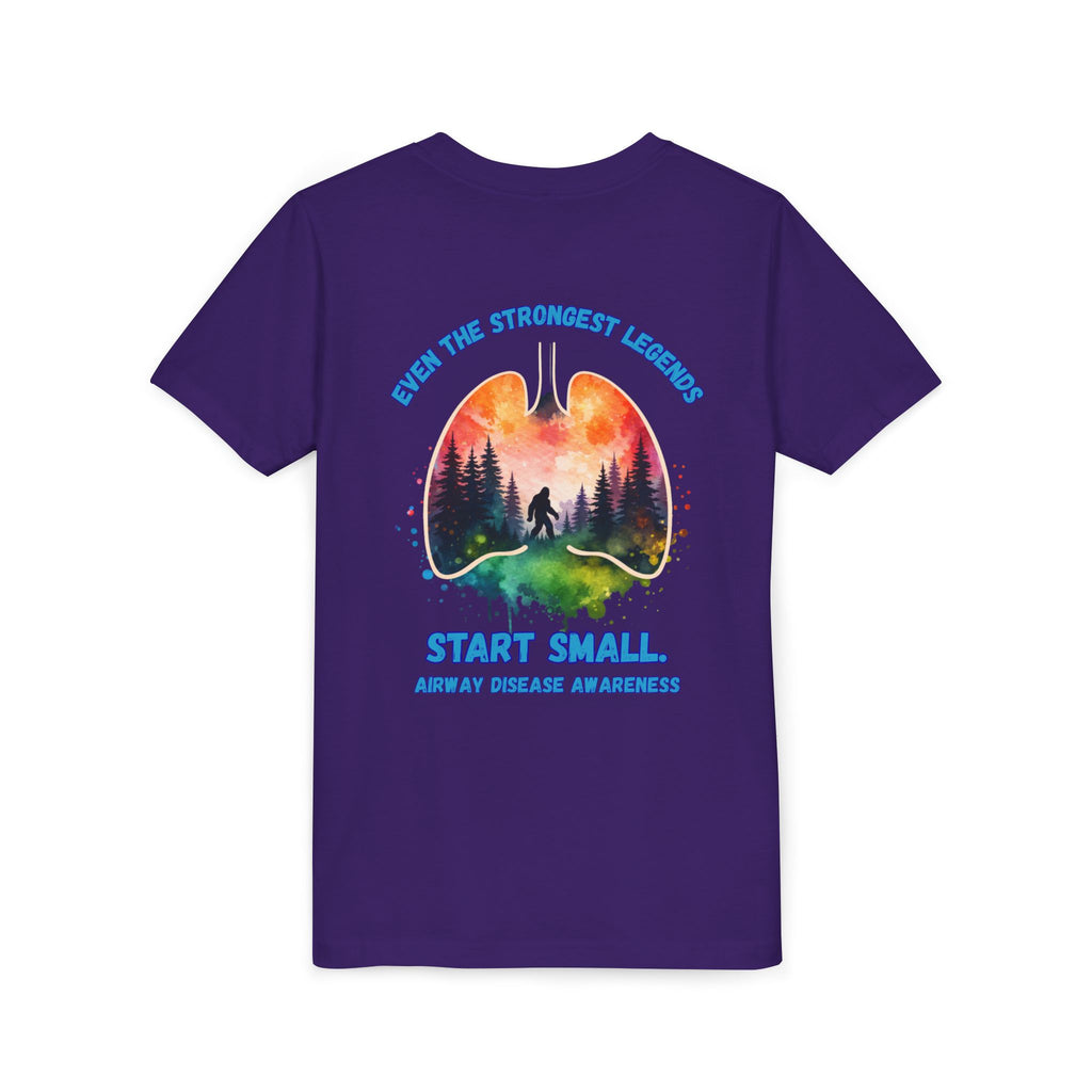 Airway Disease Awareness Tee — "Even the Strongest Legends" SAWYER STRONG—YOUTH