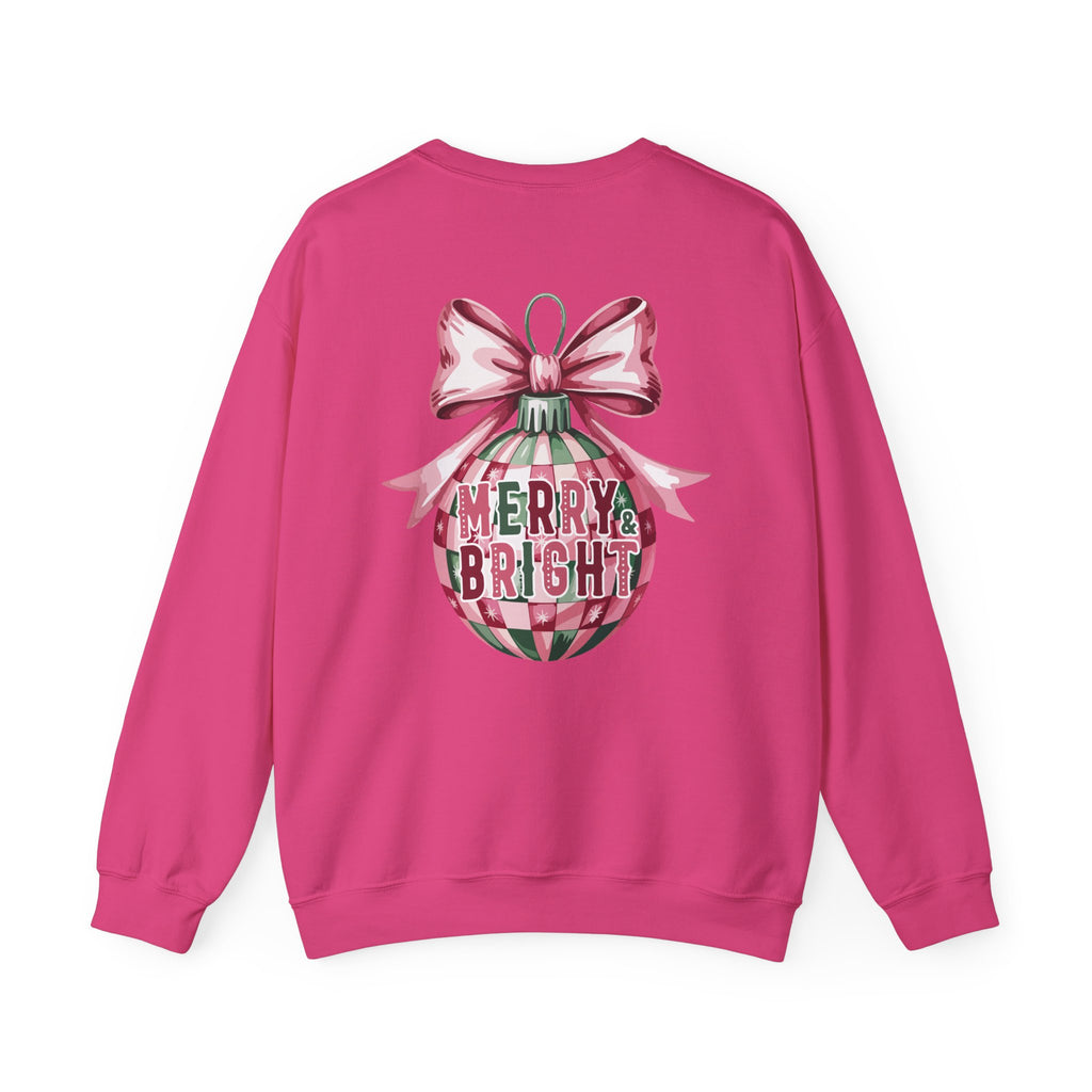Holiday Patchwork Crewneck Sweatshirt — Merry & Bright