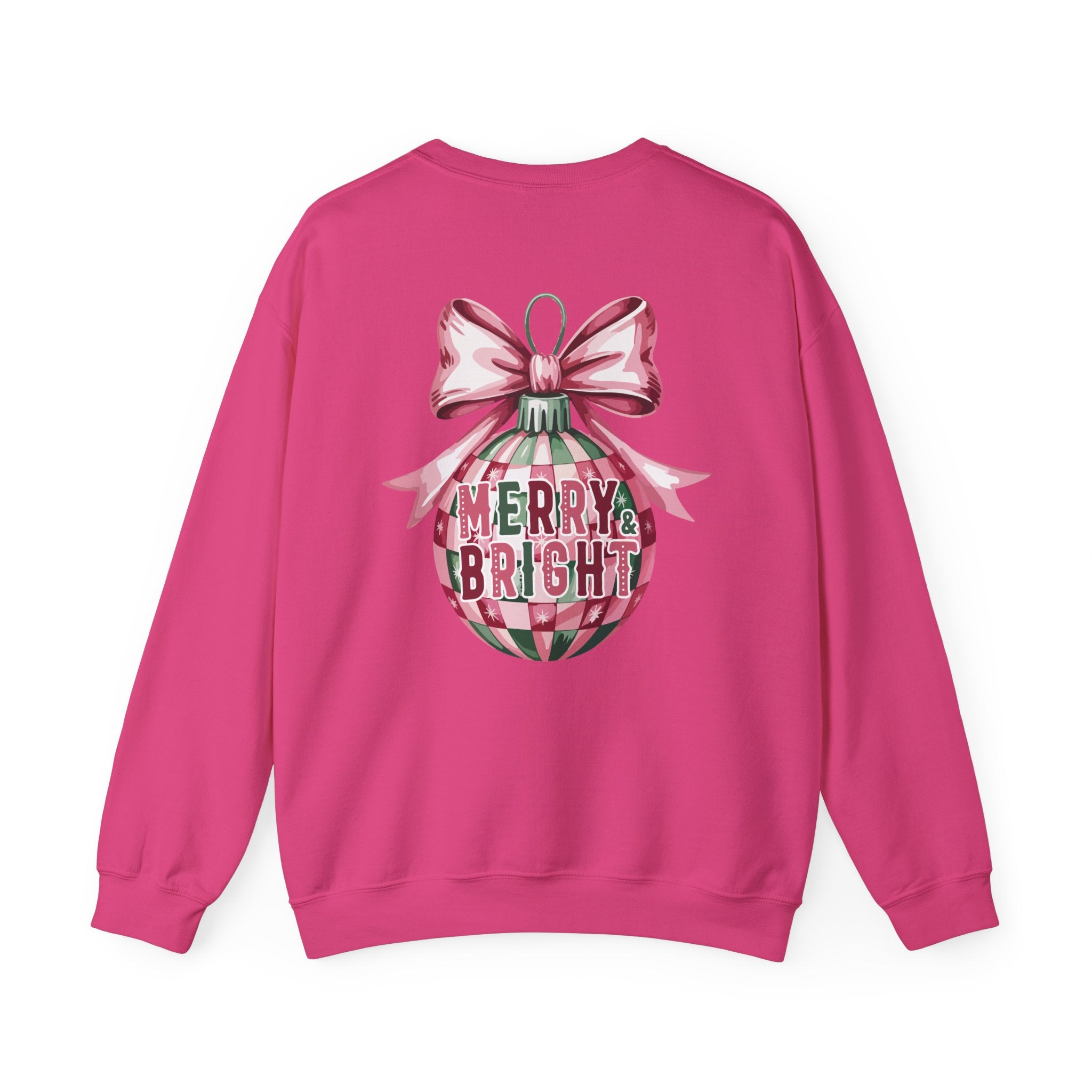 Holiday Patchwork Crewneck Sweatshirt — Merry & Bright