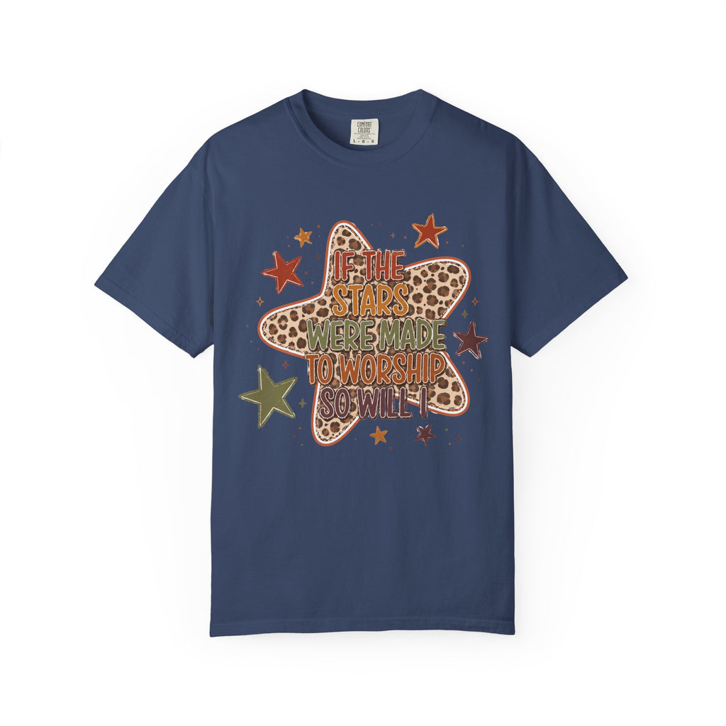 Vintage Star T-Shirt — "If the stars were made to worship so will I”