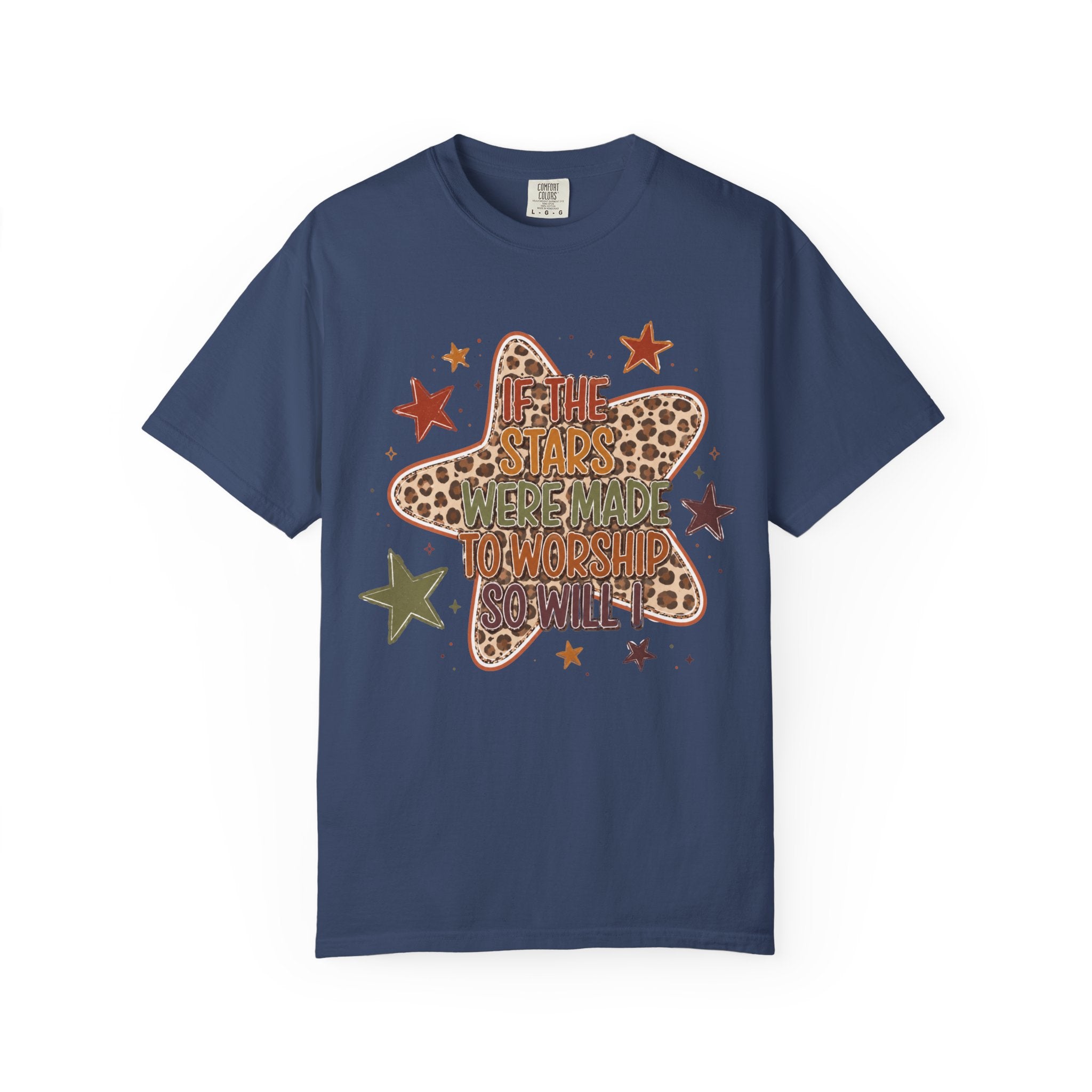 Vintage Star T-Shirt — "If the stars were made to worship so will I”