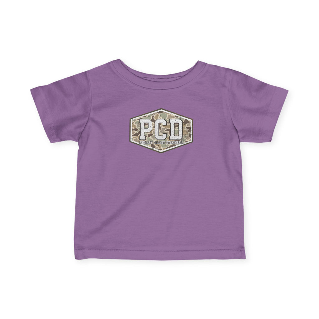 Infant PCD Camo Logo T-Shirt — Primary Ciliary Dyskinesia Awareness Tee