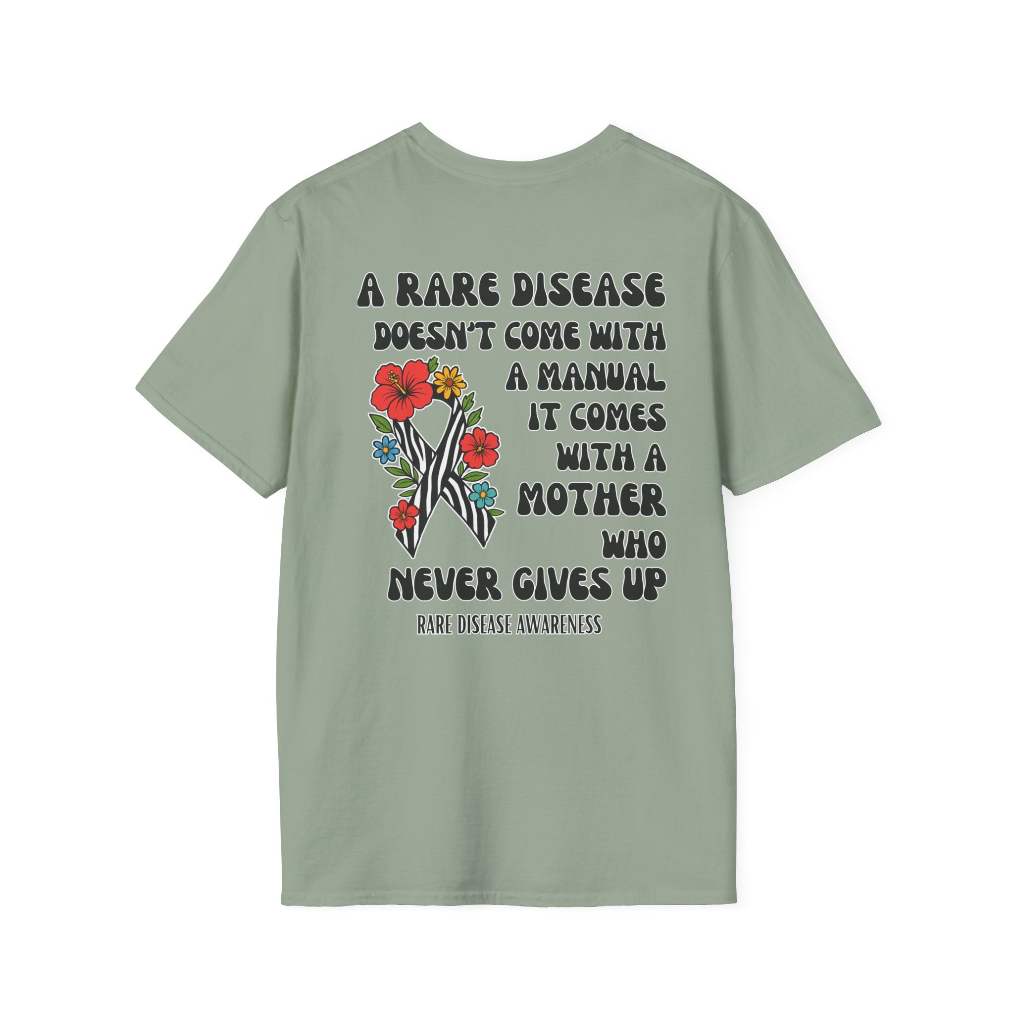 Rare Disease Awareness T-Shirt — "A Rare Disease Doesn’t Come with a Manual" Mom Support Tee