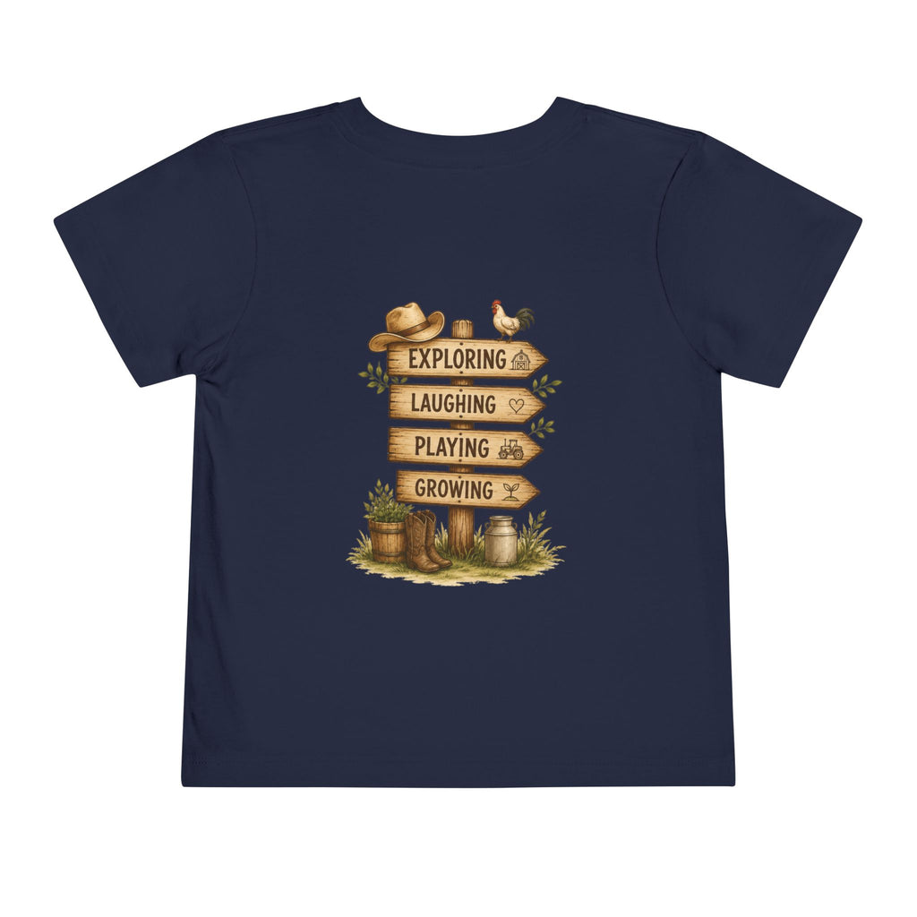 Grandkids Camp Toddler Tee — “with Nonnie & Papa G” Farm Adventure Shirt