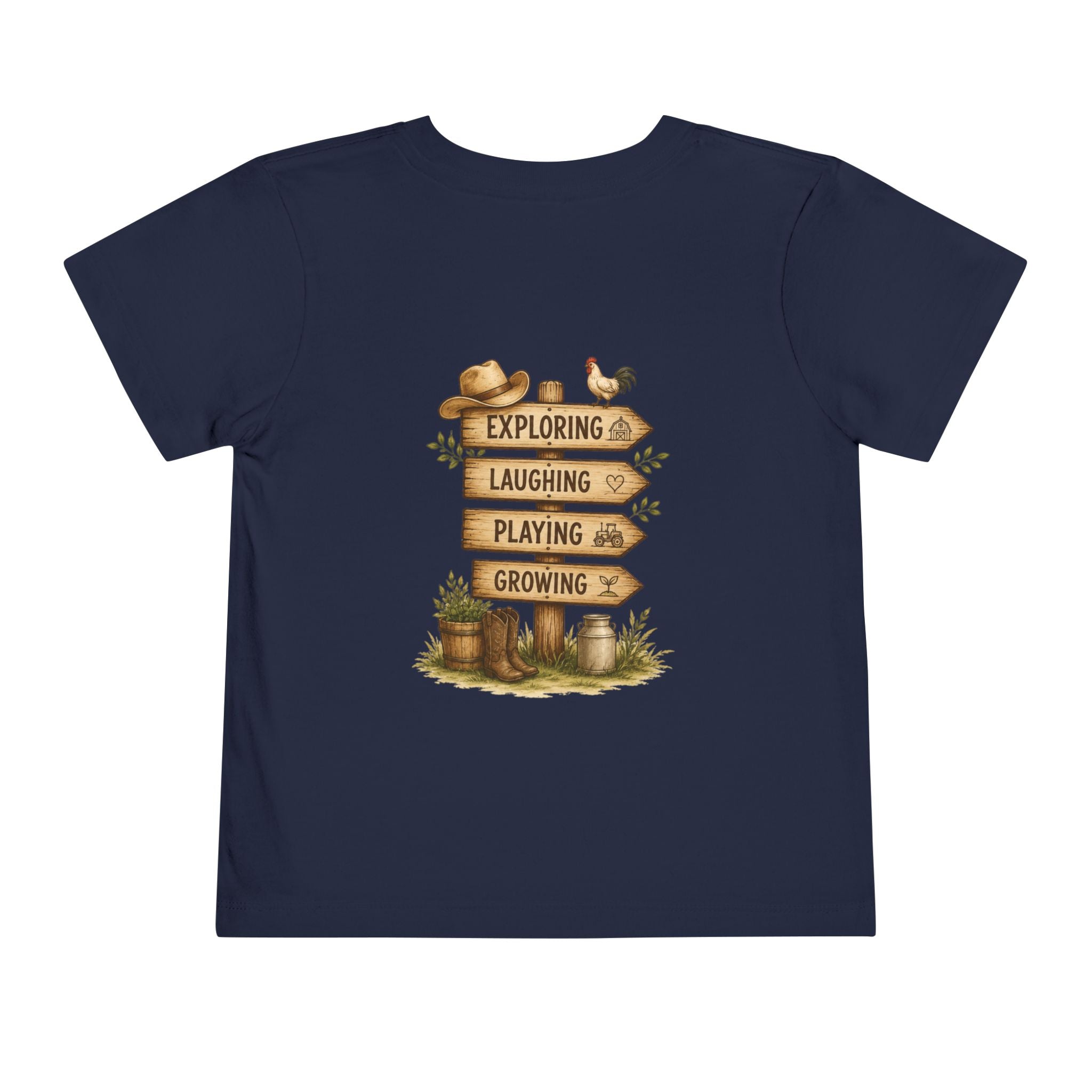 Grandkids Camp Toddler Tee — “with Nonnie & Papa G” Farm Adventure Shirt