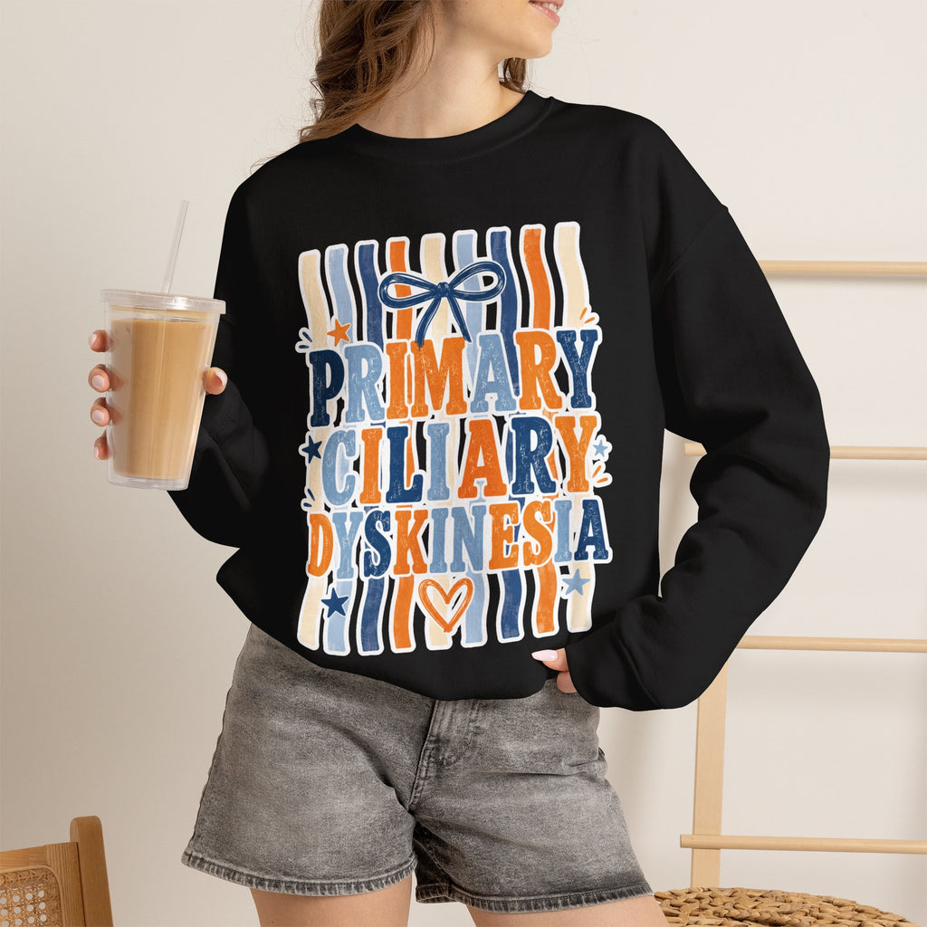 Primary Ciliary Dyskinesia Awareness Crewneck Sweatshirt