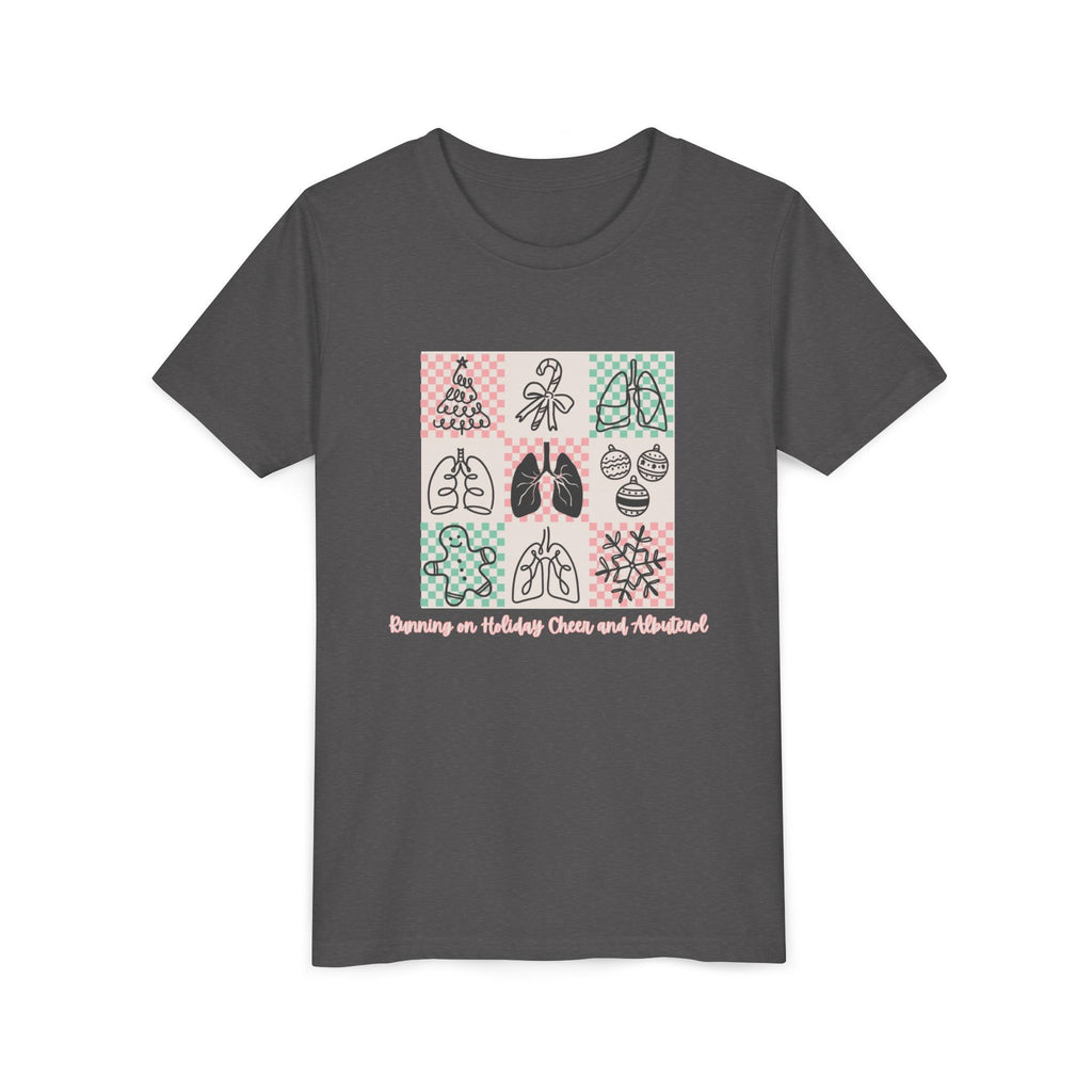 Youth Tee - Running on Holiday Cheer and Albuterol