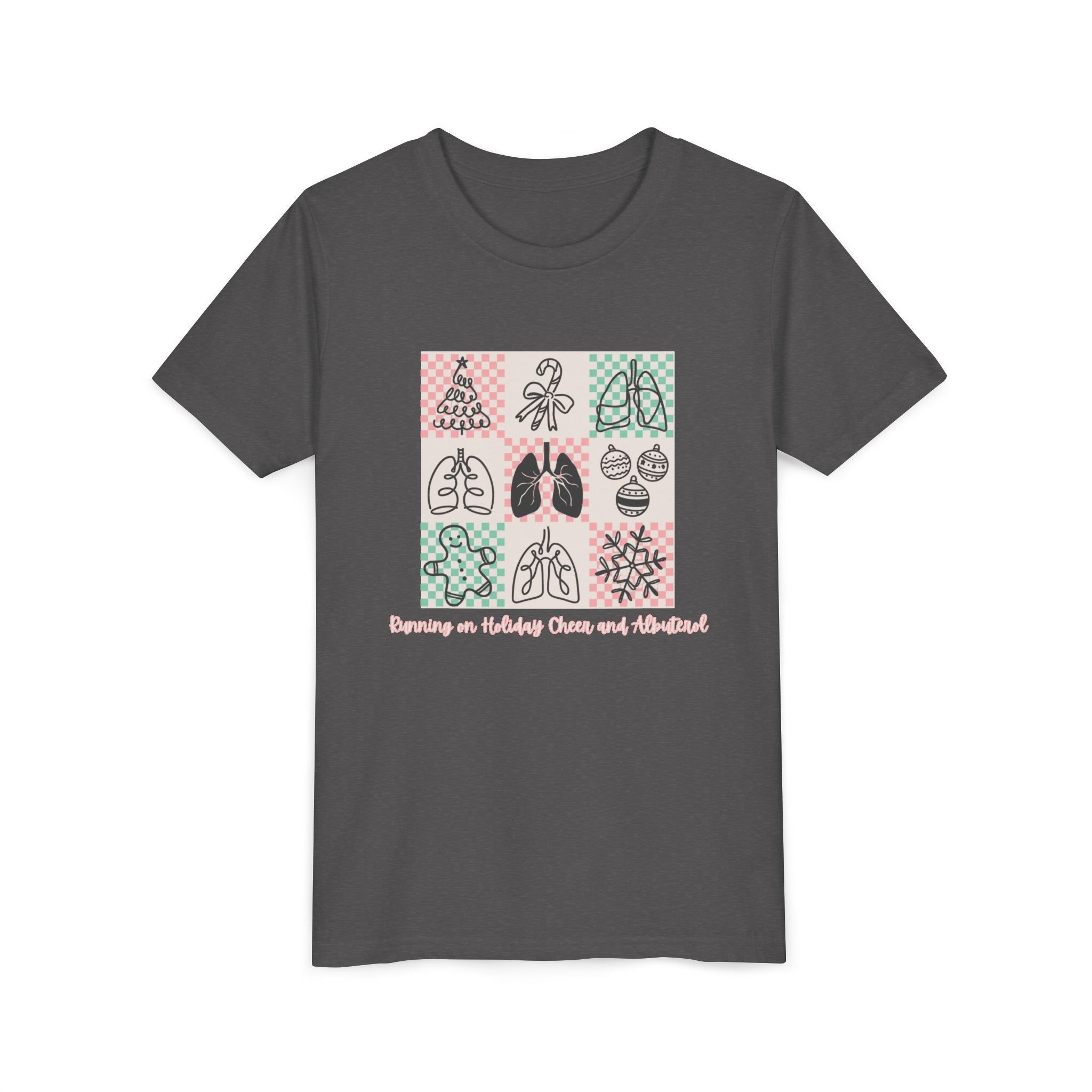 Youth Tee - Running on Holiday Cheer and Albuterol