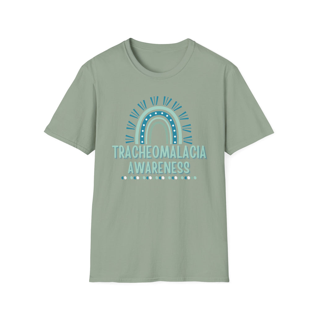 Tracheomalacia Awareness T-Shirt — Teal Rainbow Support Tee