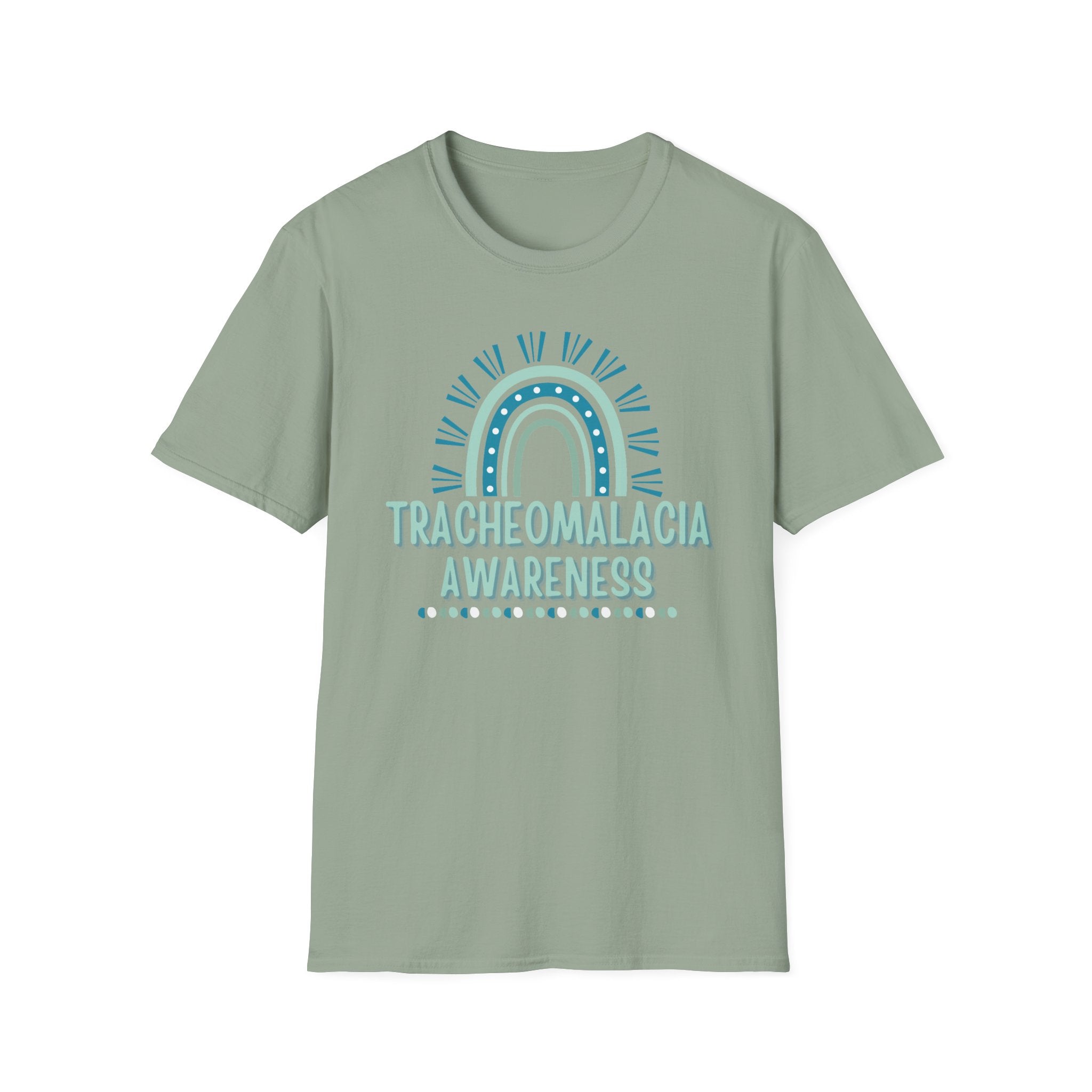 Tracheomalacia Awareness T-Shirt — Teal Rainbow Support Tee