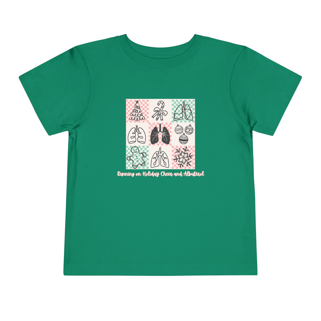 Toddler Running on Holiday Cheer and Albuterol