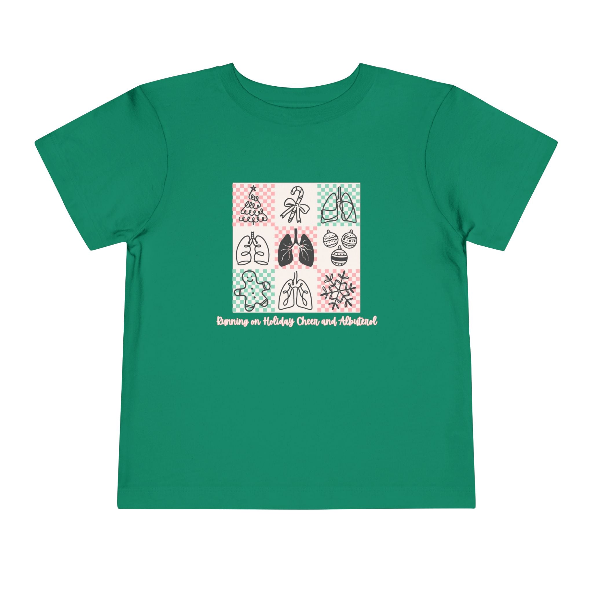 Toddler Running on Holiday Cheer and Albuterol
