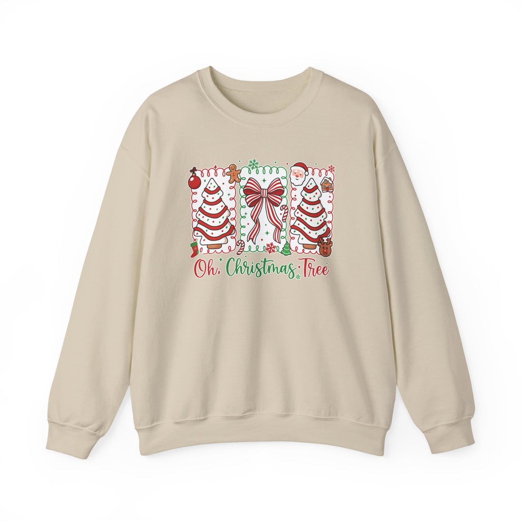 Christmas Tree Sweatshirt — "Oh, Christmas Tree" Holiday Crewneck