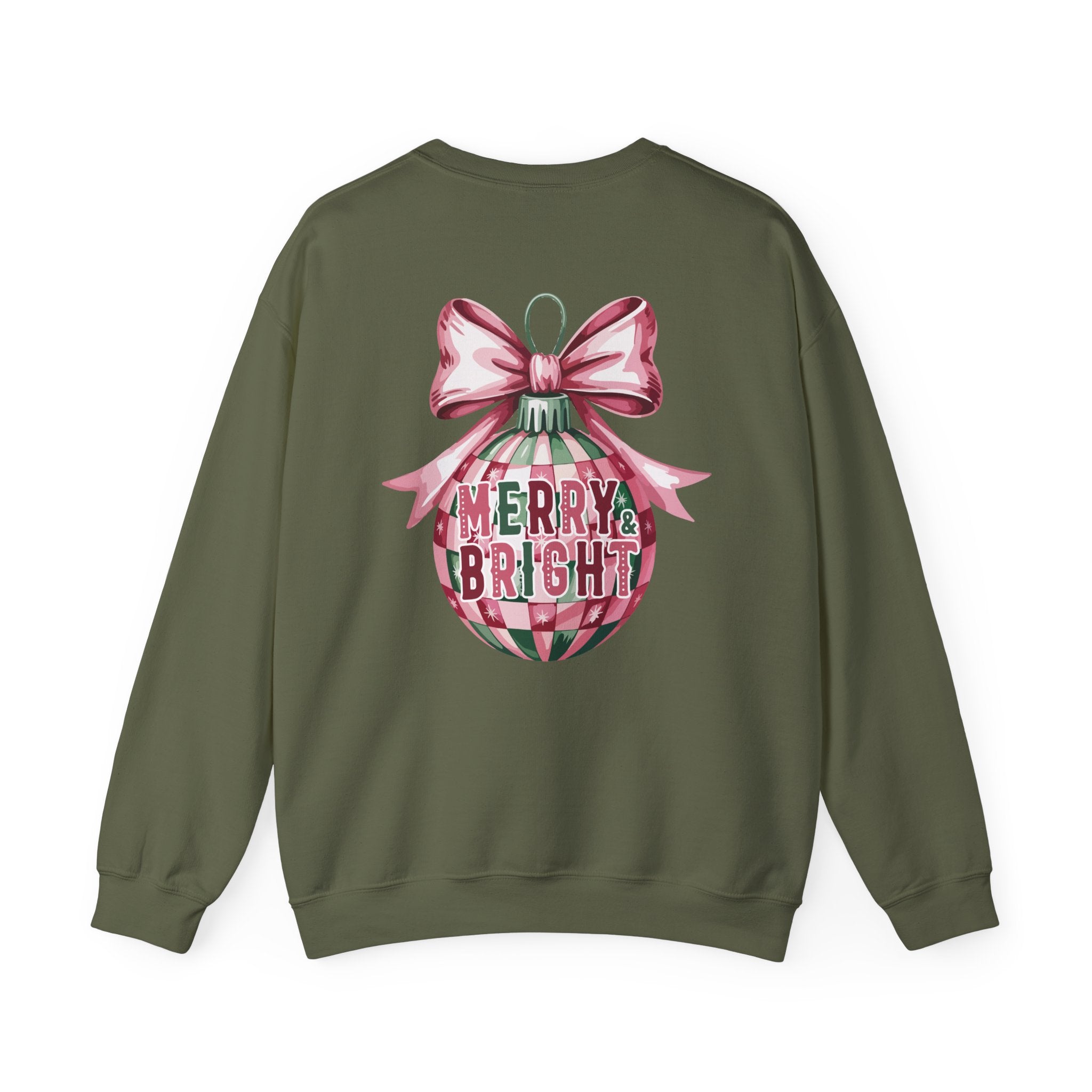 Holiday Patchwork Crewneck Sweatshirt — Merry & Bright