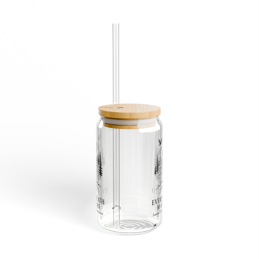 Sipper Glass- Every Breath Matters Lung Disease Awareness
