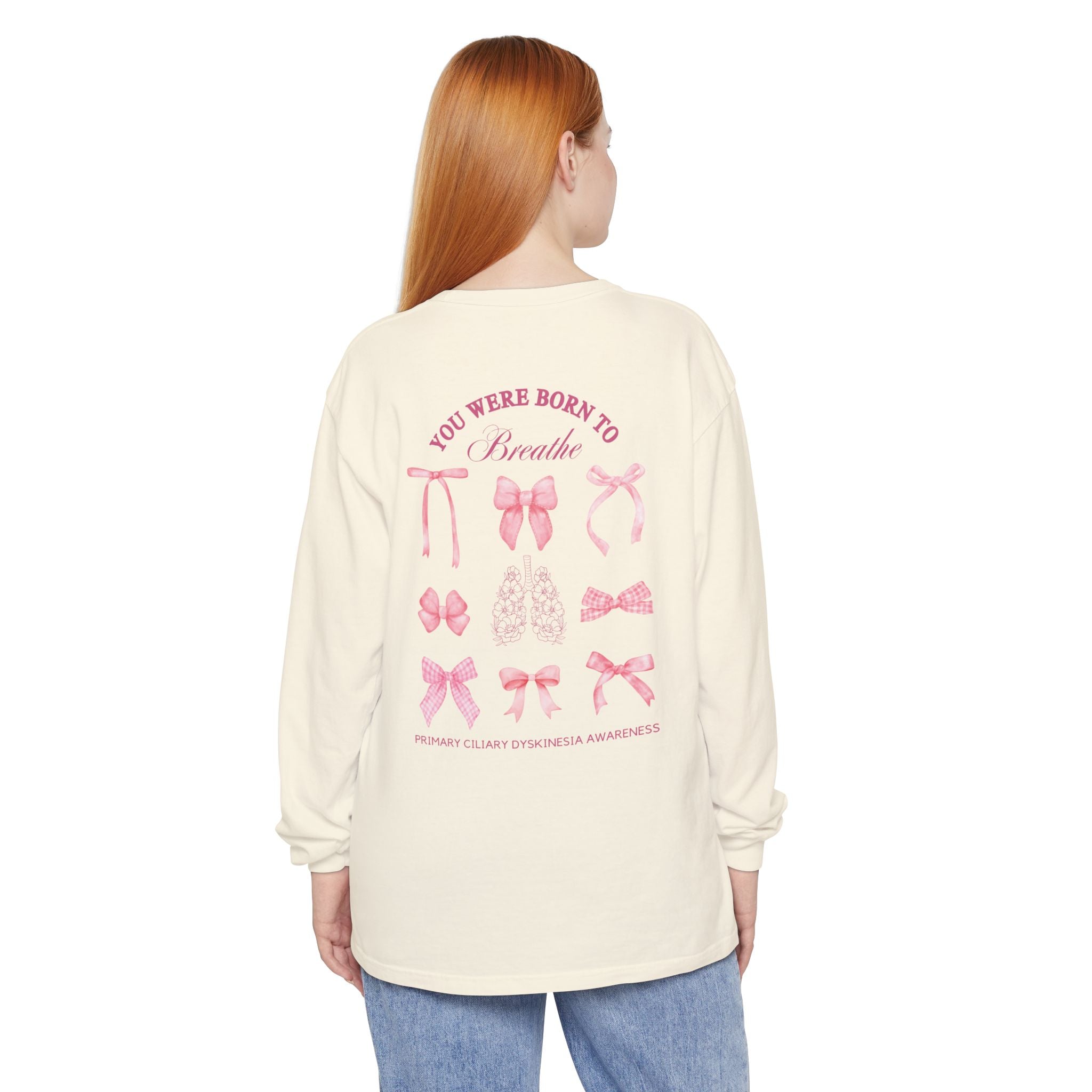 Long Sleeve T-Shirt Born to Breathe PCD Awareness