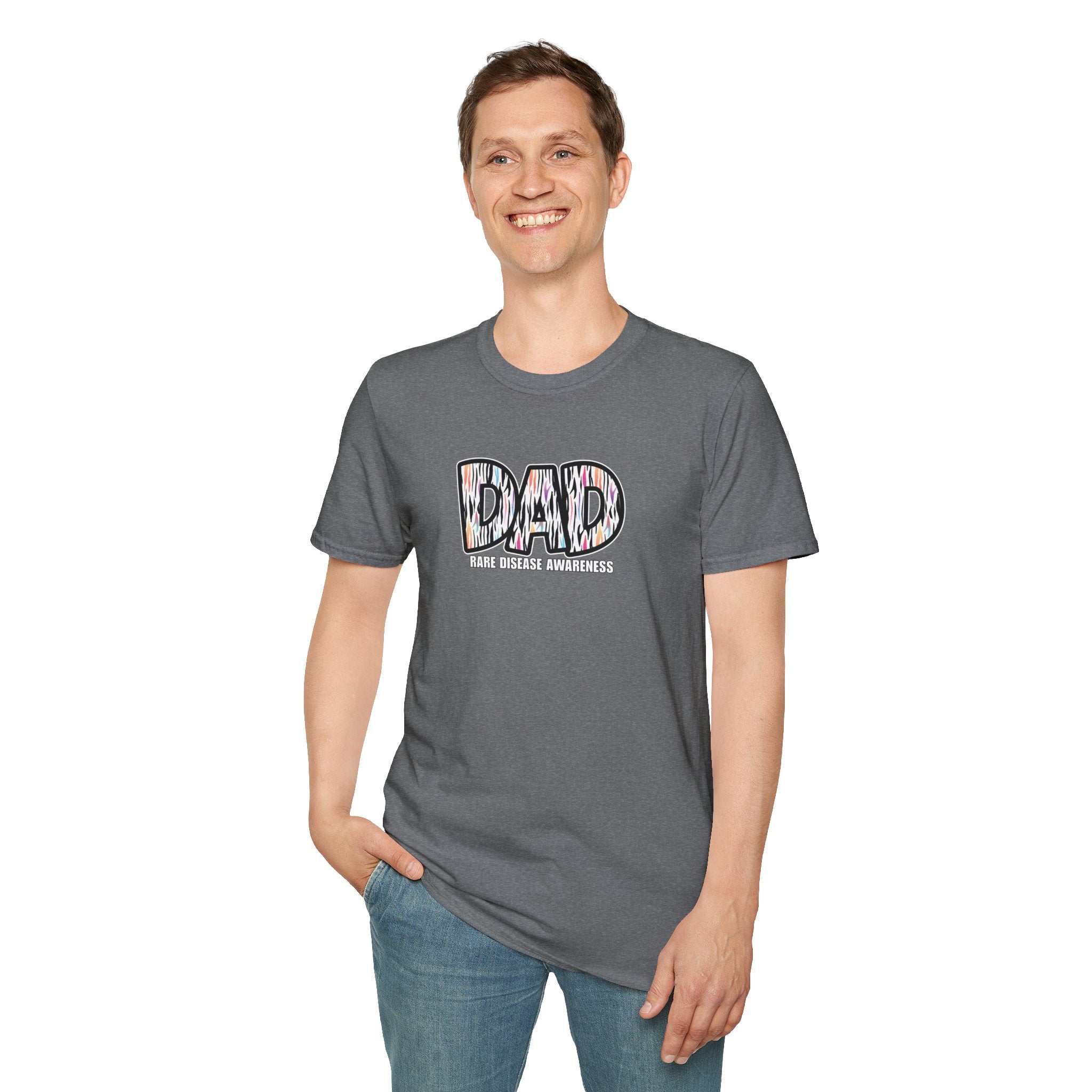 DAD Warrior Stripes Tee — Andme Bamboo Collab Graphic T-Shirt