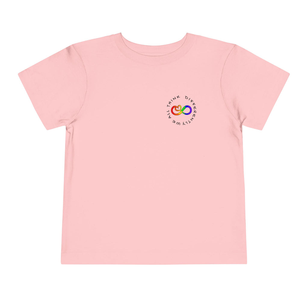 Toddler Neurodivergent Awareness T-Shirt — Colorful Brain Design